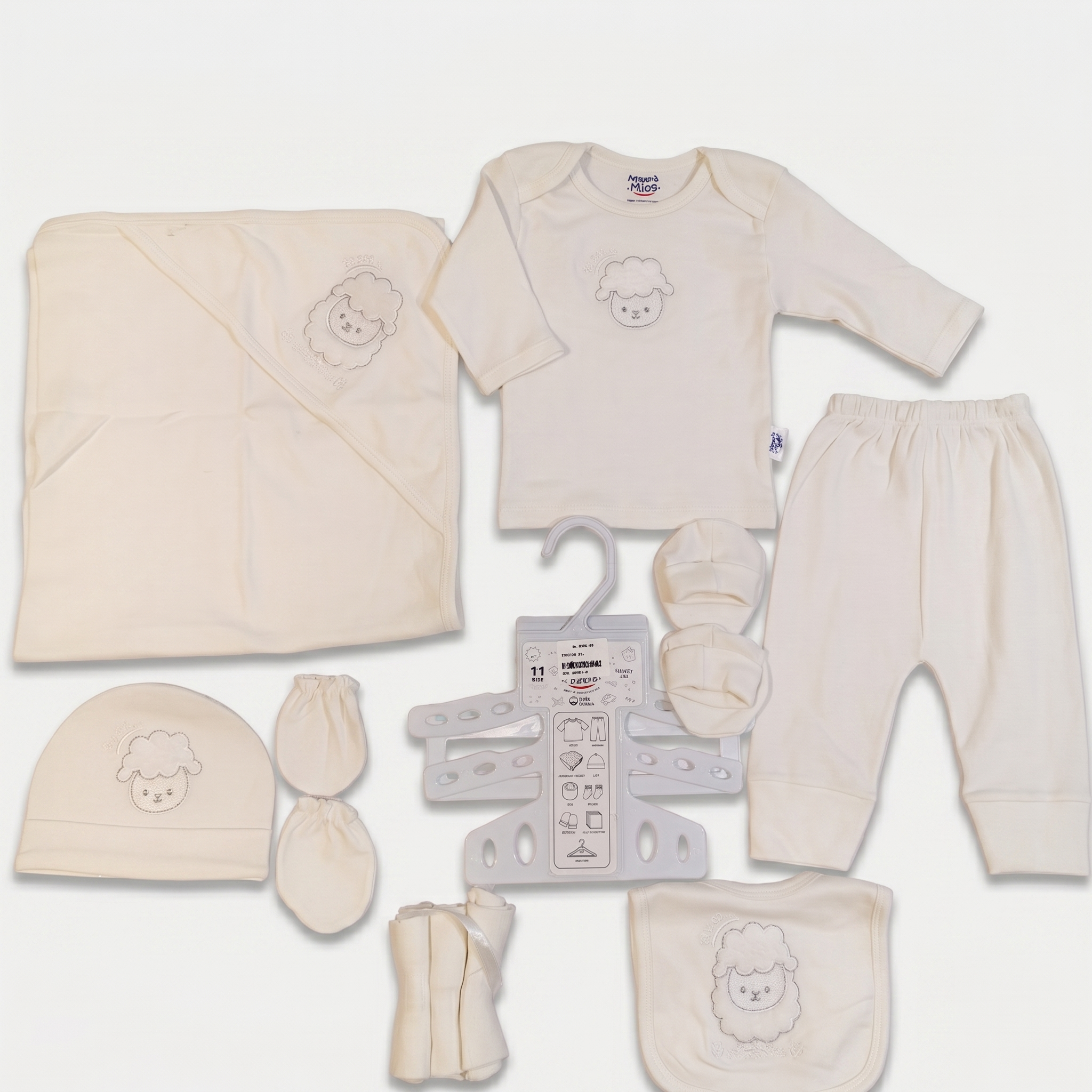 Sweet Lamb 11-Piece Newborn Baby Starter Set