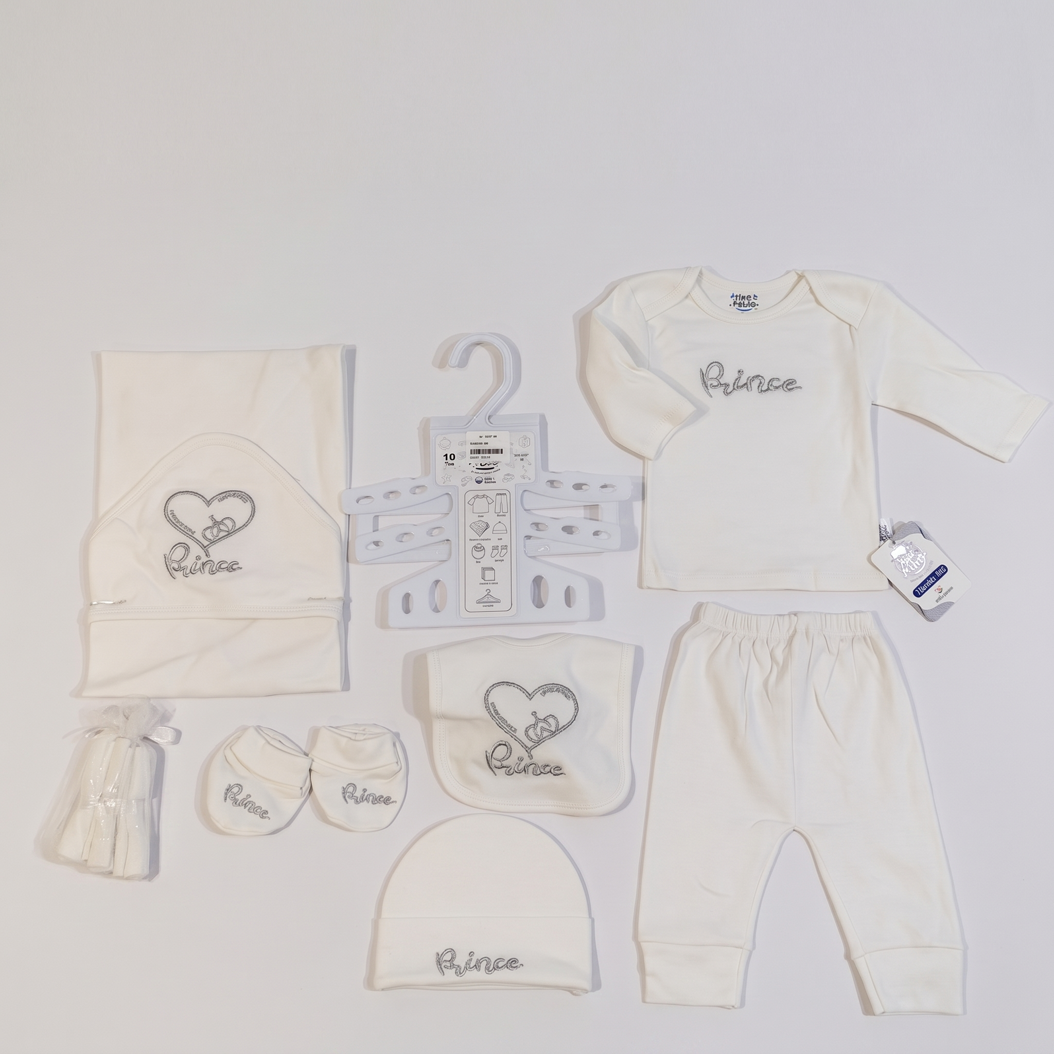 Prince Newborn Gift Set – 10 Piece Baby Essentials Kit