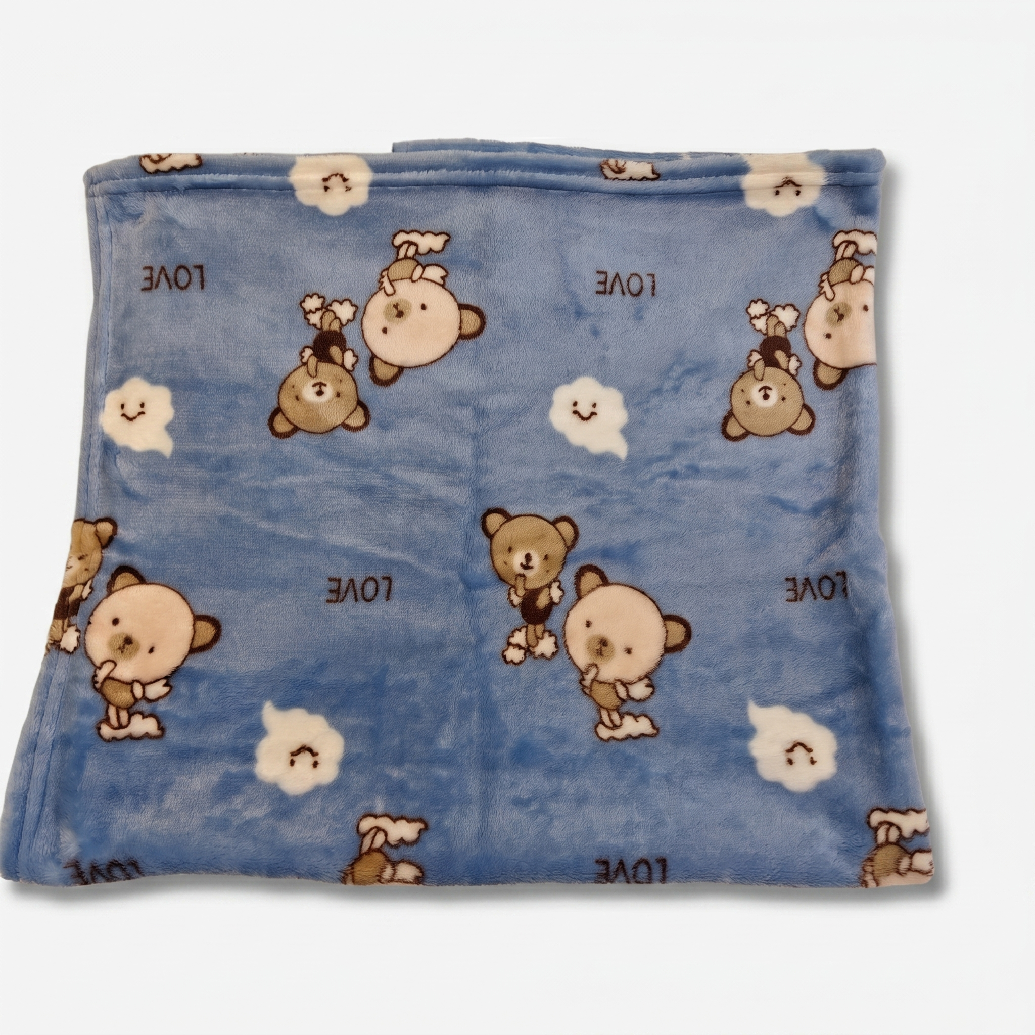 Love Bear Baby Fleece Blanket – Ultra Soft Baby Wrap