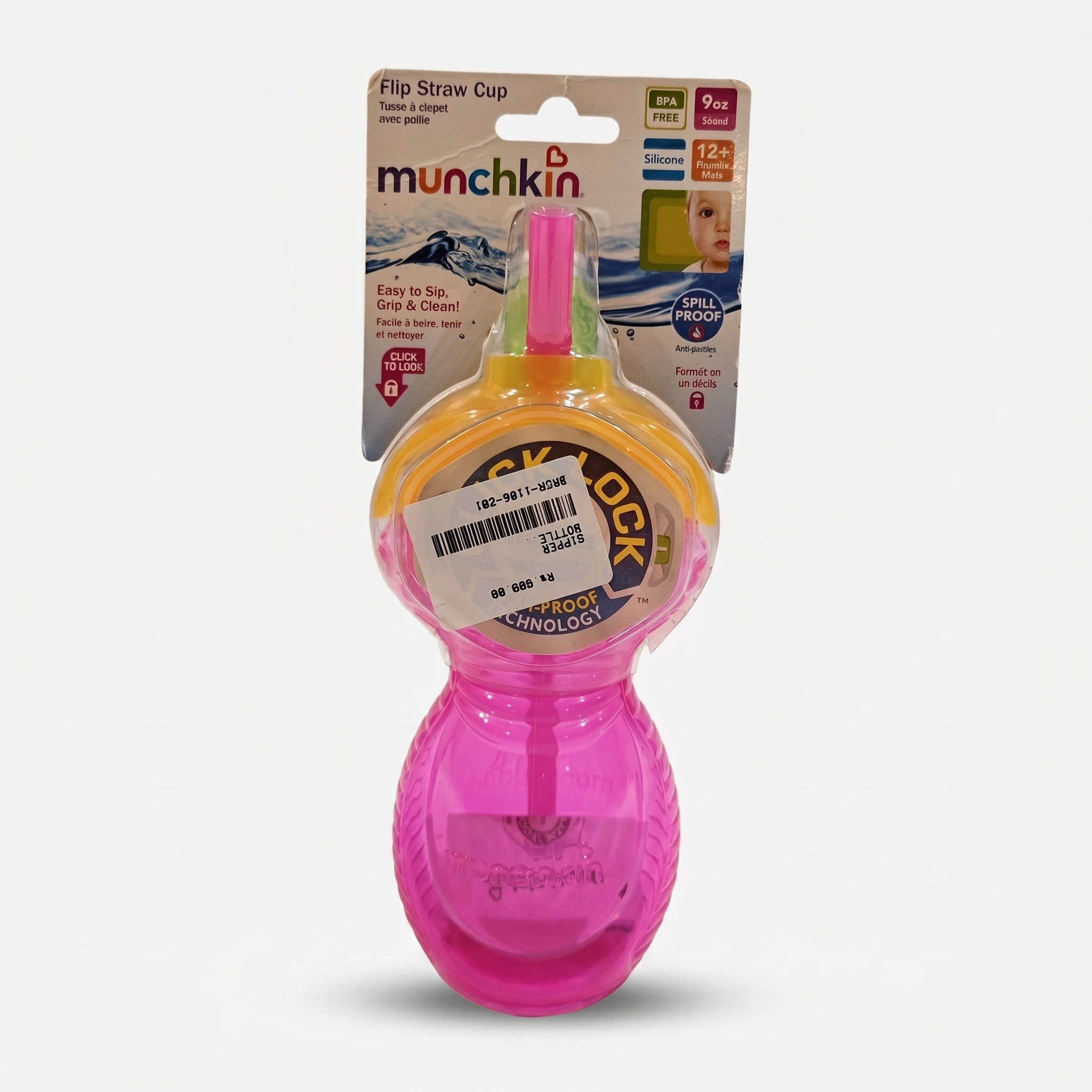 Baby Flip Straw Sipper Cup – Leak-Resistant Training Cup