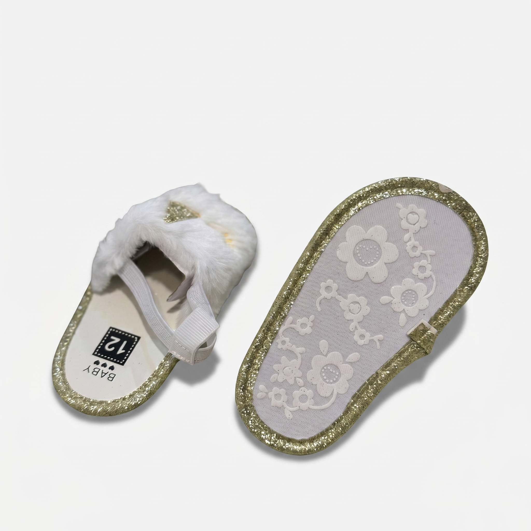 Girls Faux Fur Slides