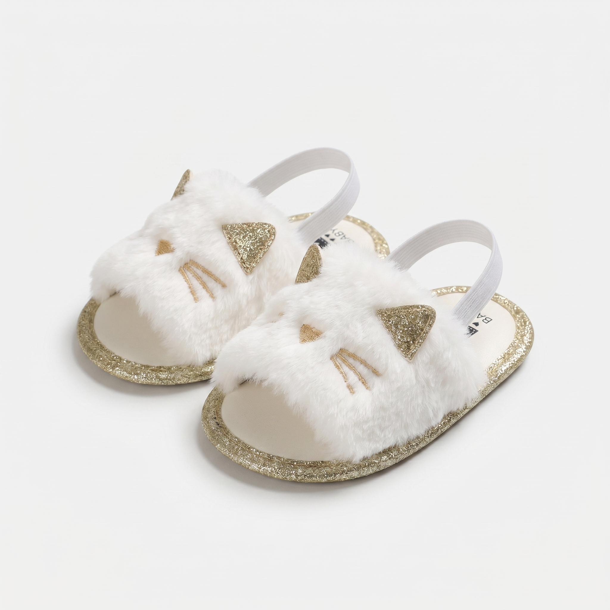 Girls Faux Fur Slides