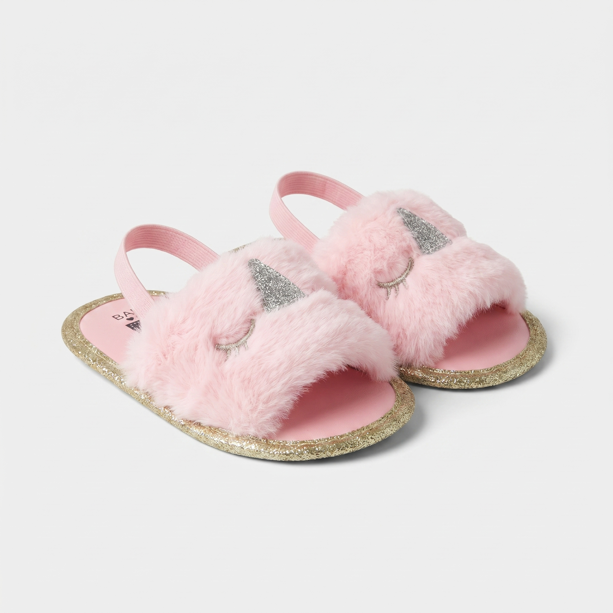 Girls Faux Fur Slides