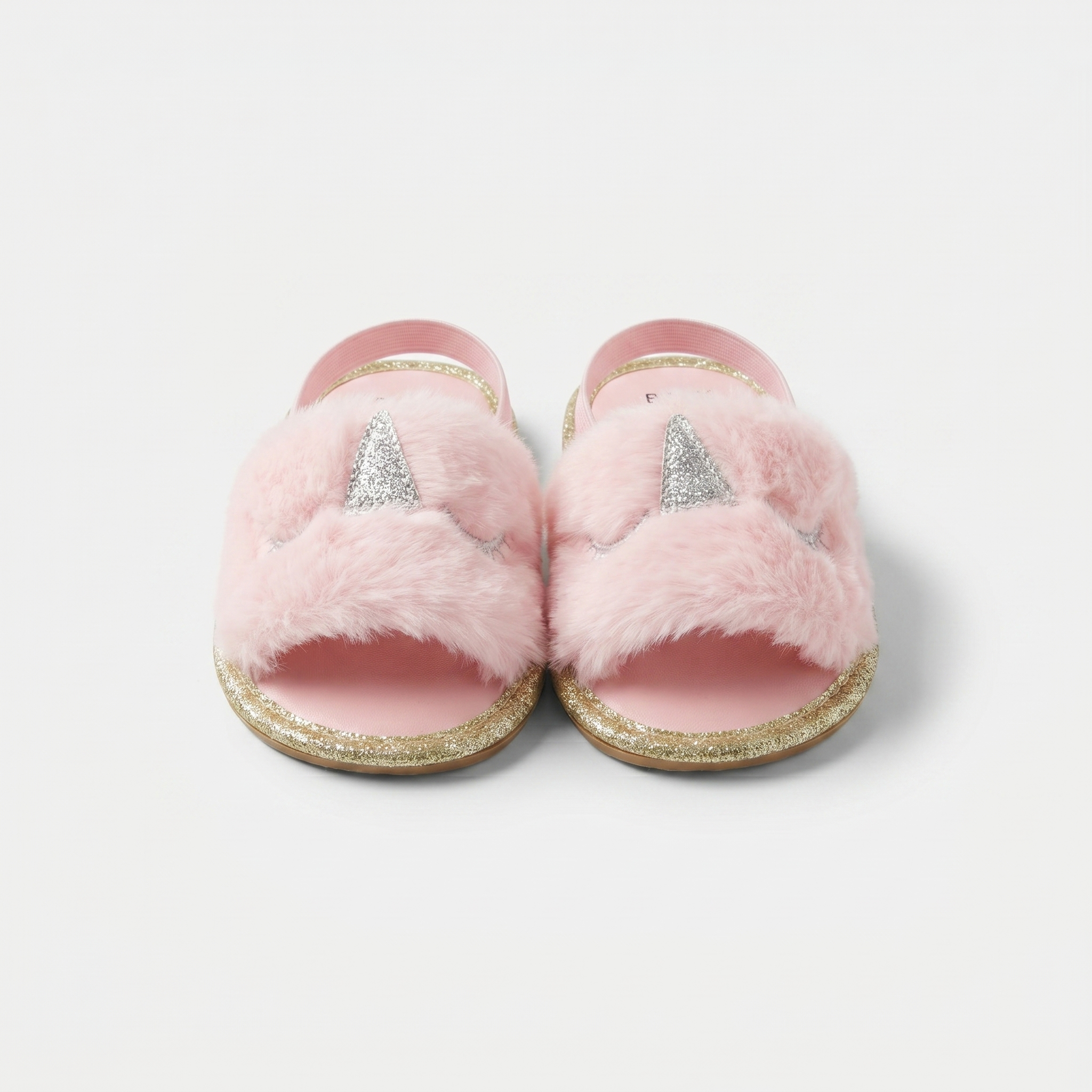 Girls Faux Fur Slides