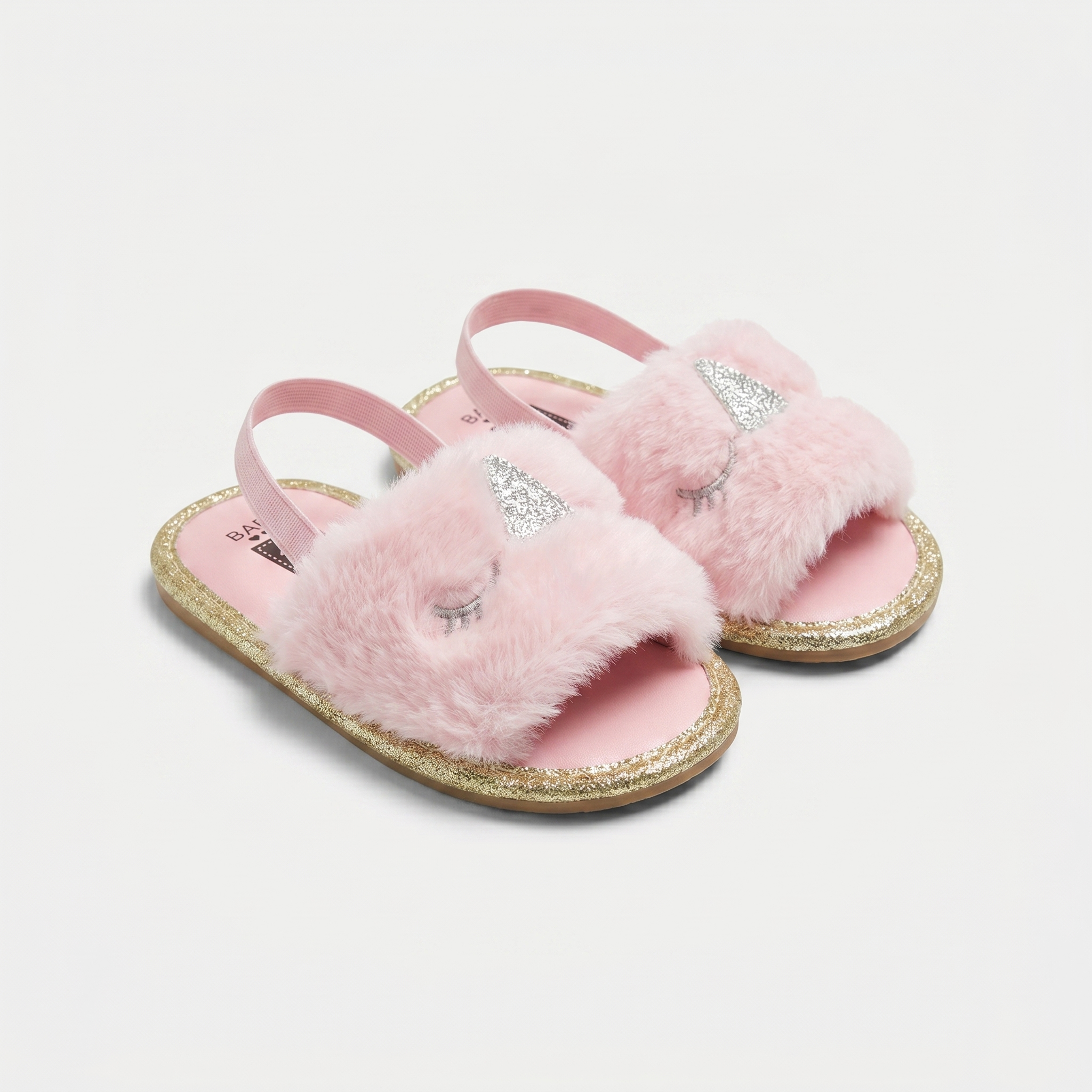 Girls Faux Fur Slides