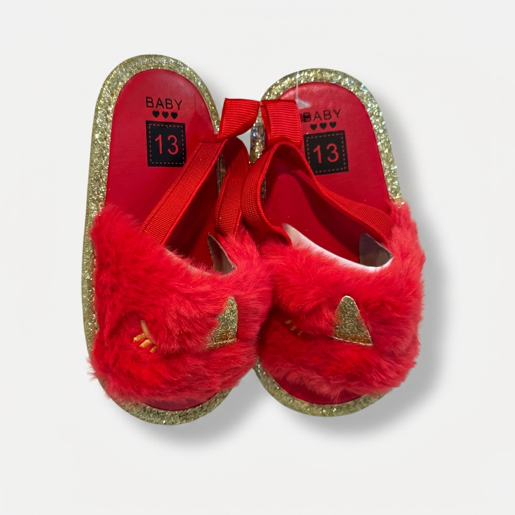 Girls Faux Fur Slides