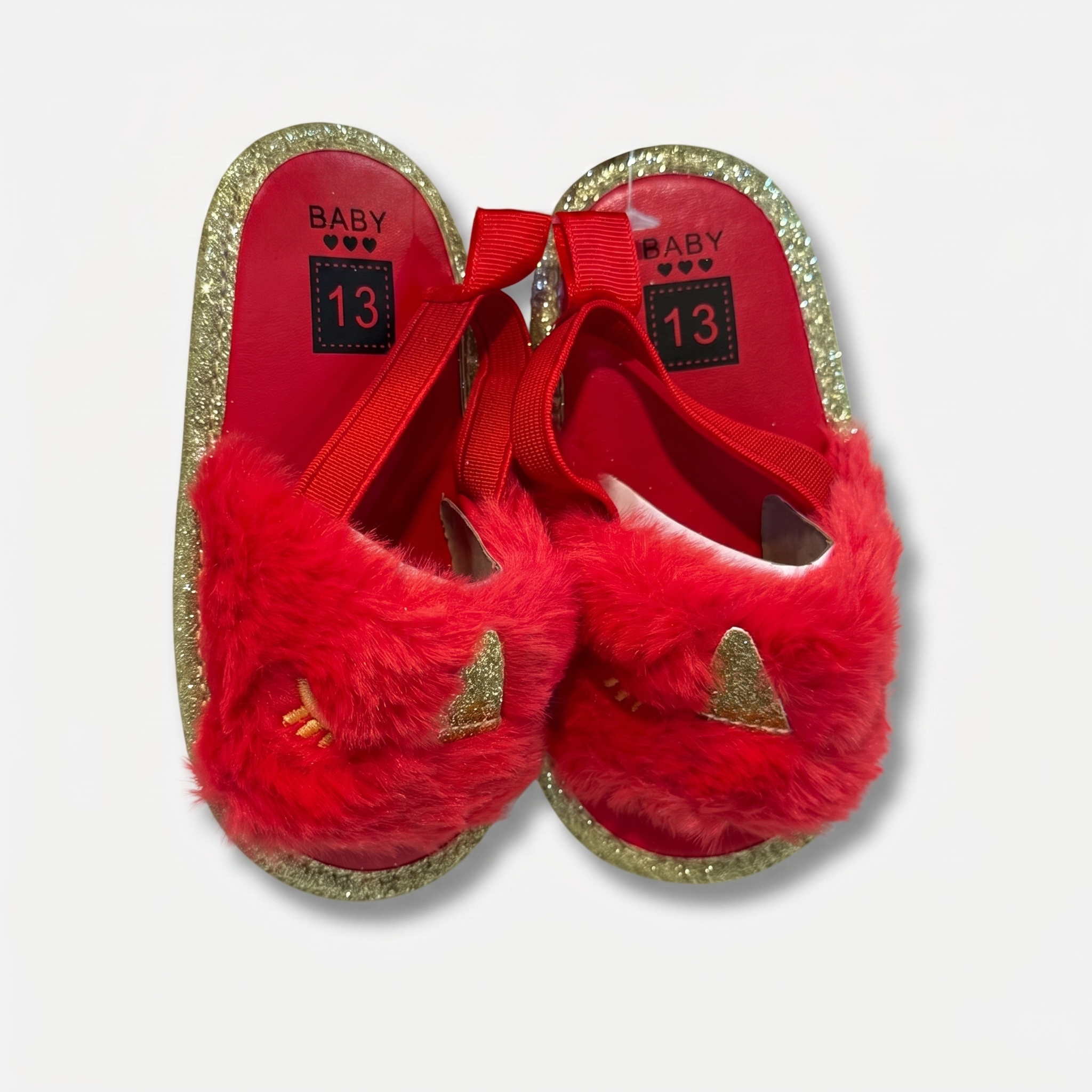 Girls Faux Fur Slides