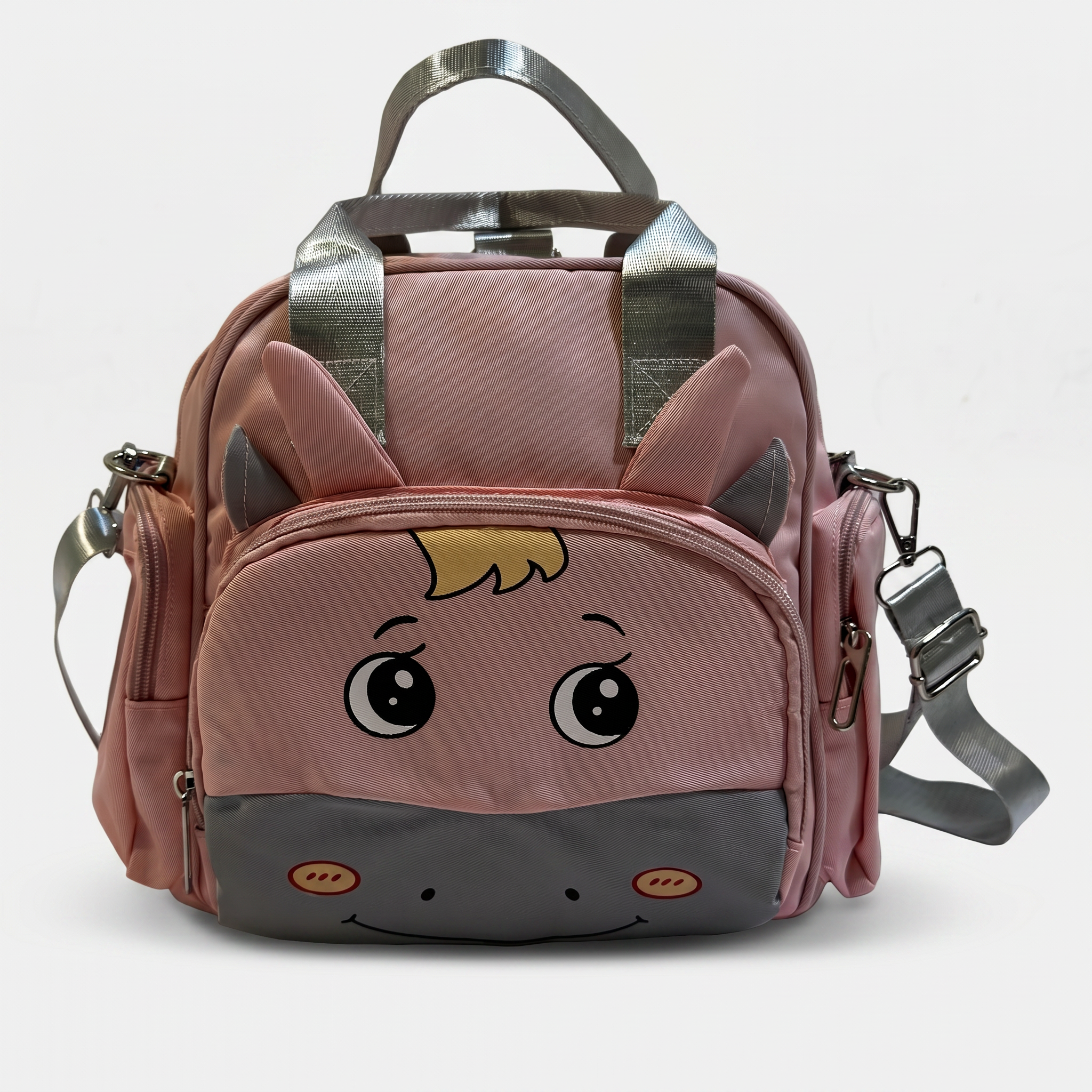 Cute Pony Baby Diaper Bag – Pink