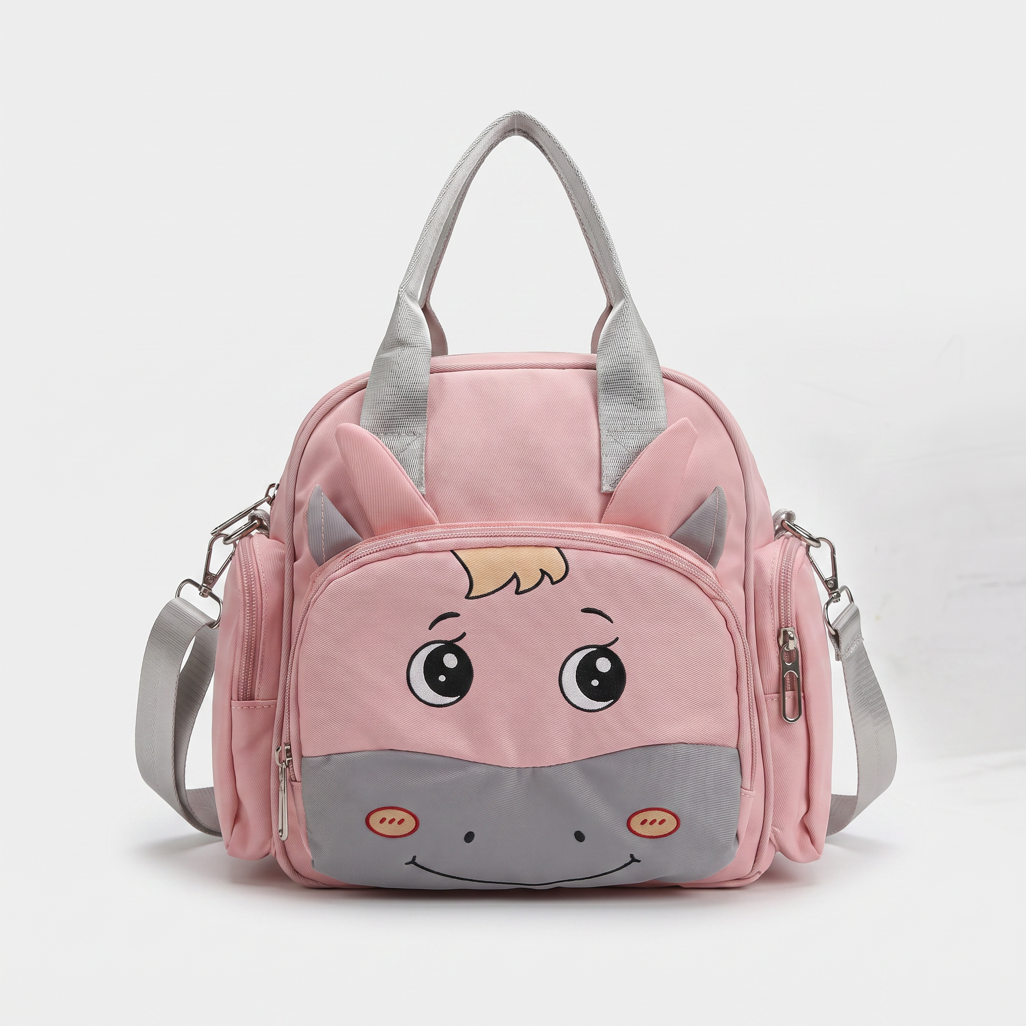 Cute Pony Baby Diaper Bag – Pink