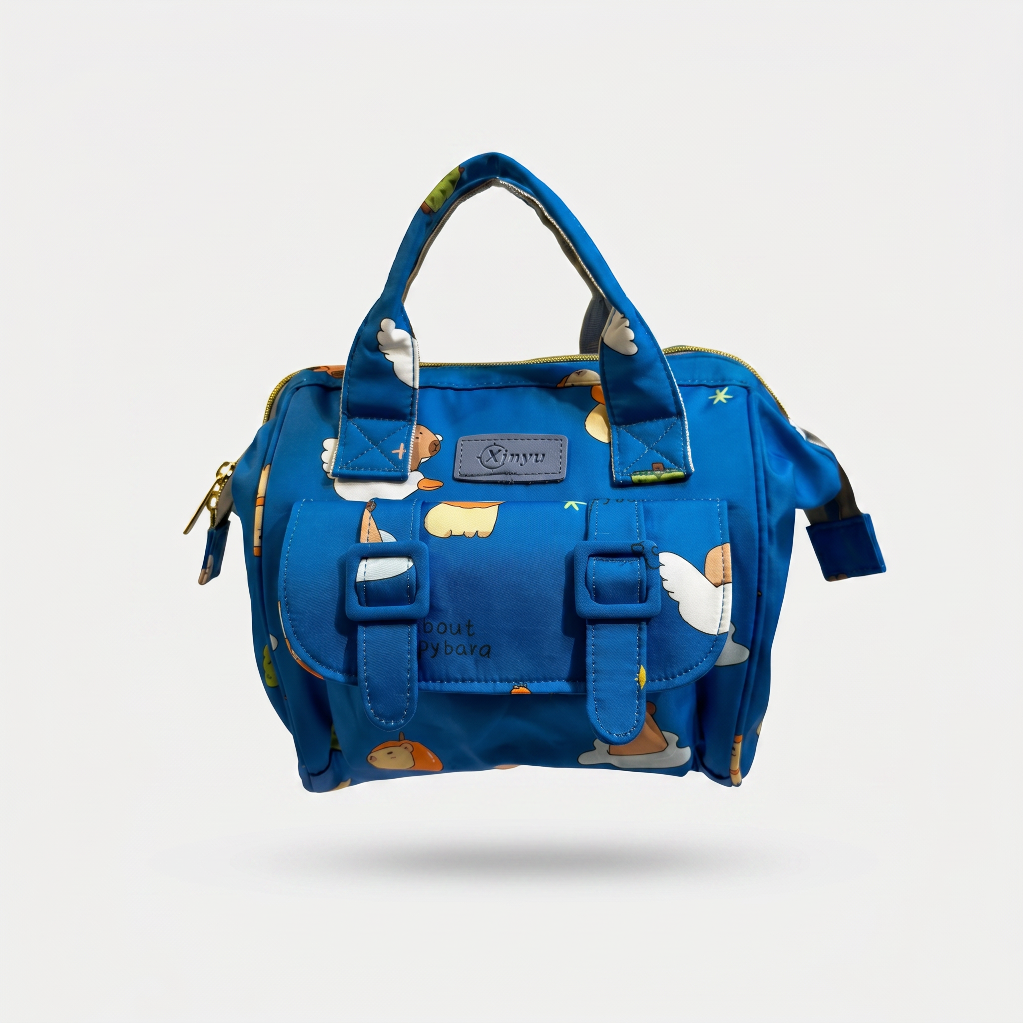 Capybara Adventure Baby Diaper Bag – Blue