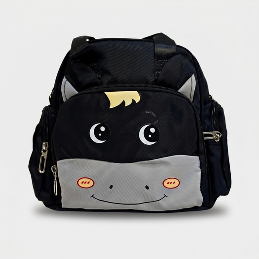 Cute Pony Baby Diaper Bag – Black
