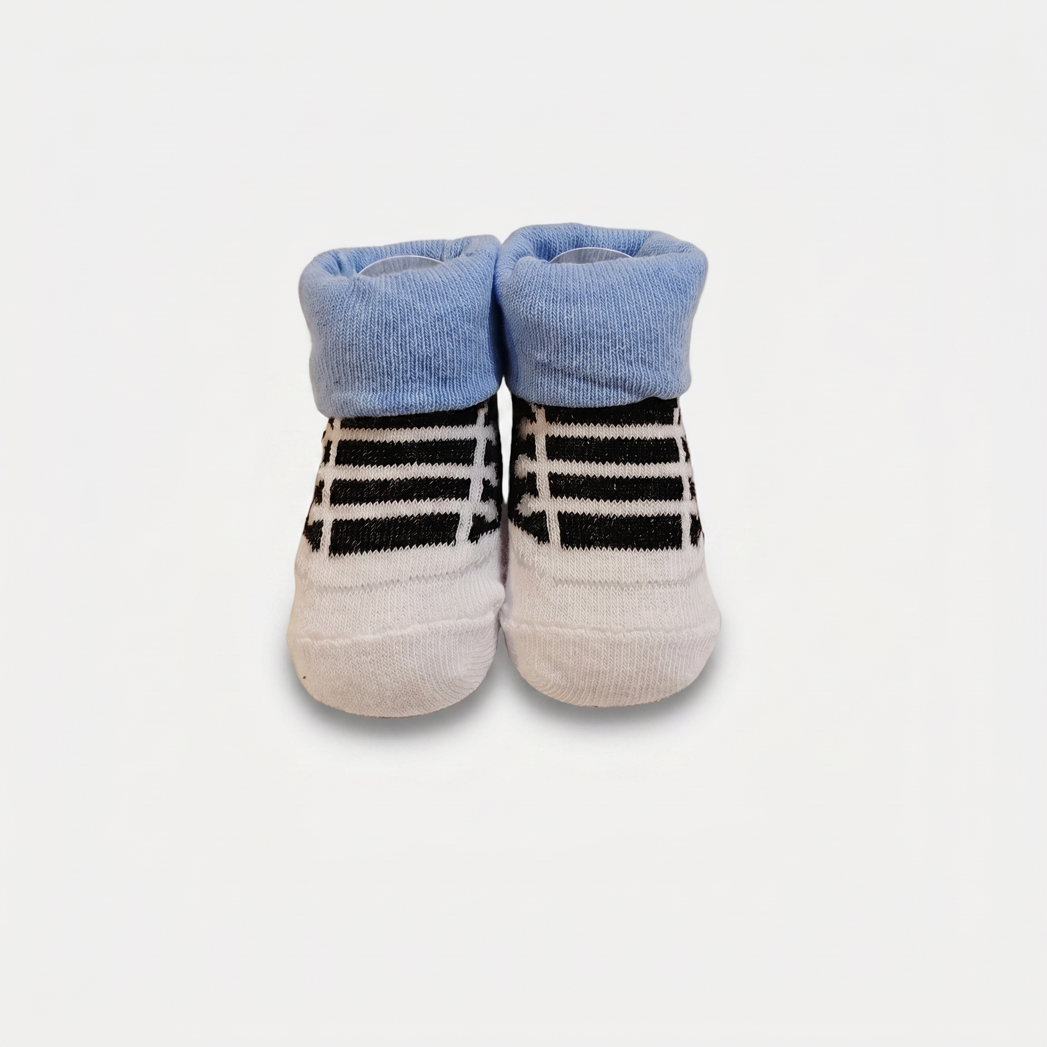 3-Pair Baby Striped Socks Set – Soft Cotton Non-Slip Infant Socks
