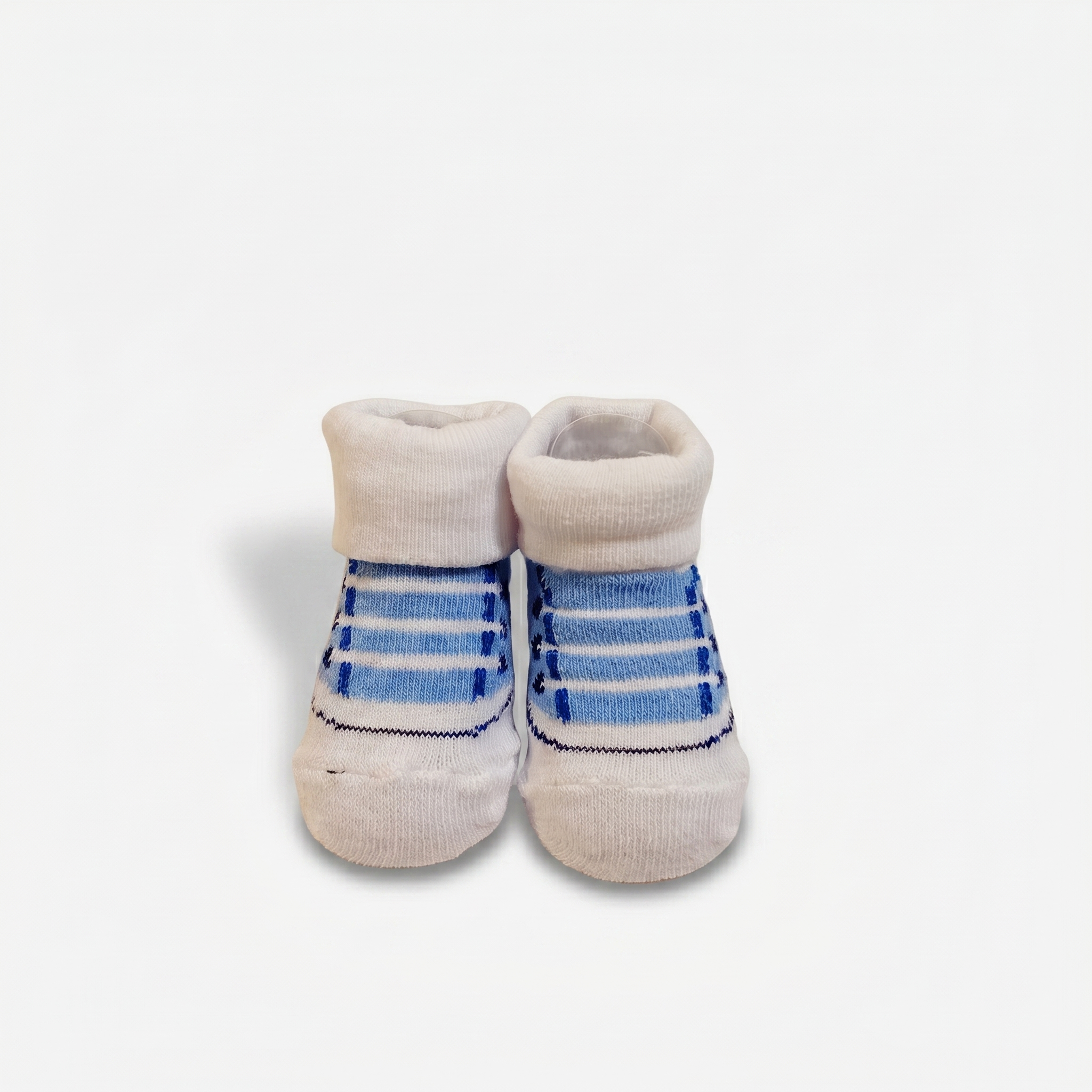 3-Pair Baby Striped Socks Set – Soft Cotton Non-Slip Infant Socks