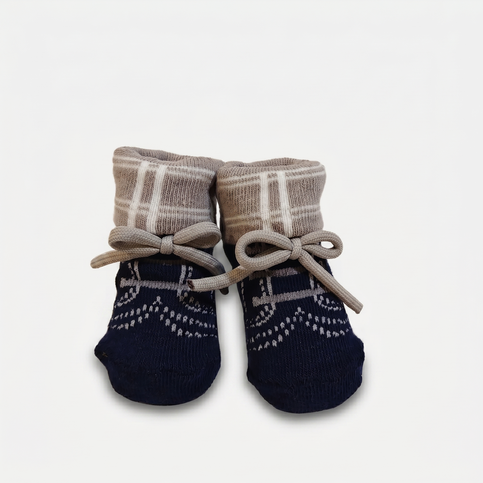 3-Pair Baby Striped Socks Set – Soft Cotton Non-Slip Infant Socks