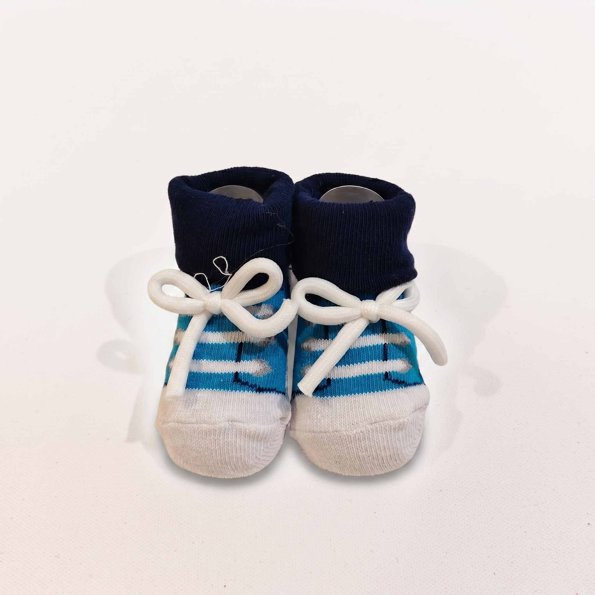 3-Pair Baby Striped Socks Set – Soft Cotton Non-Slip Infant Socks