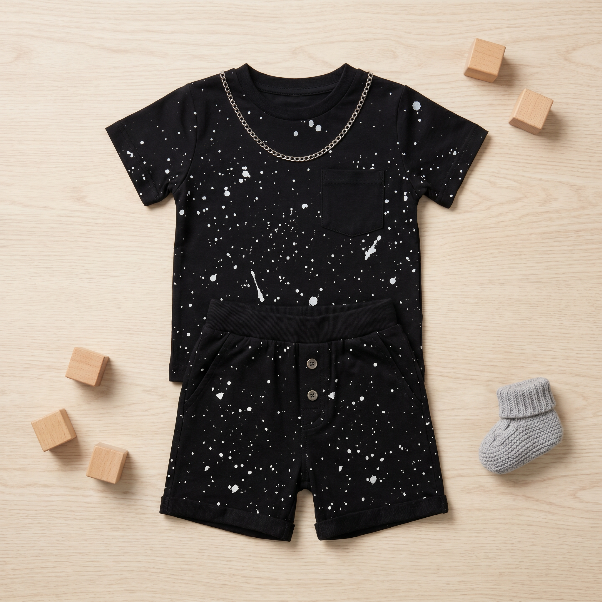 Galaxy Splash 2-Piece Boys Summer Set