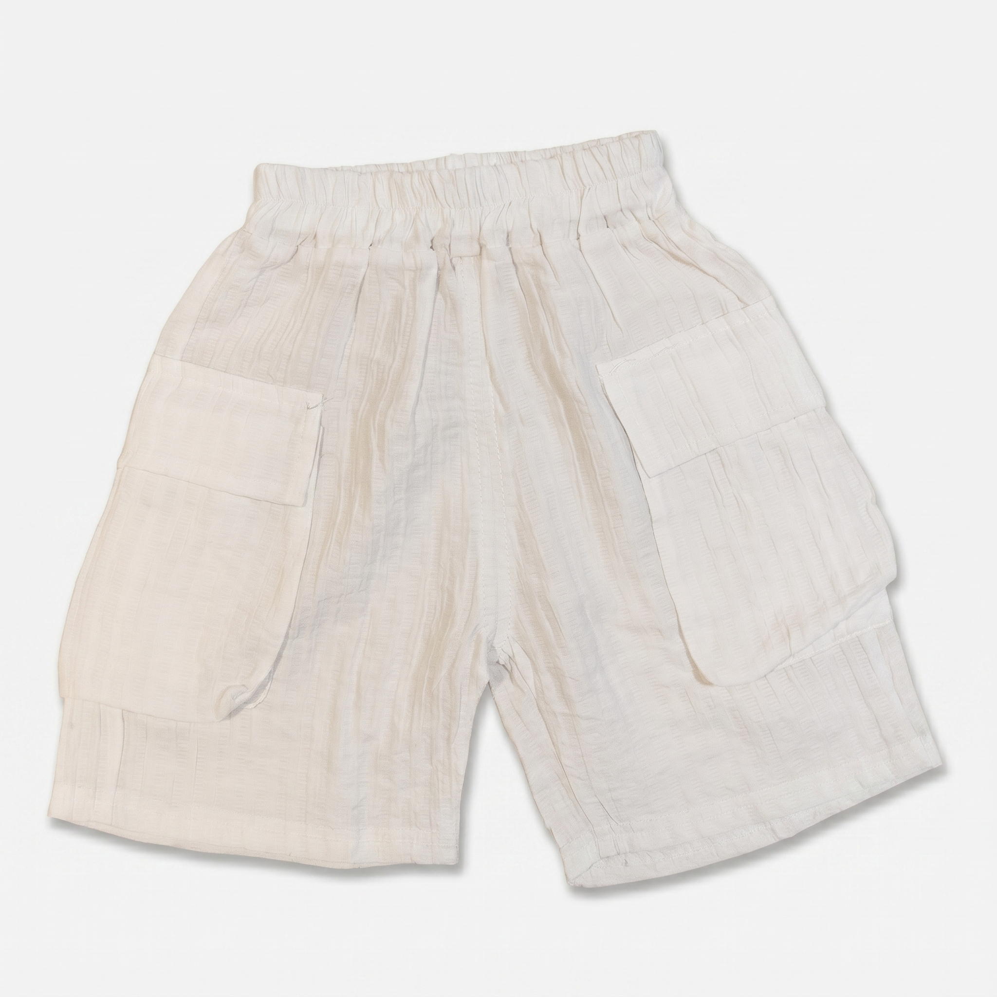 Urban Explorer Cargo Shorts Set – White