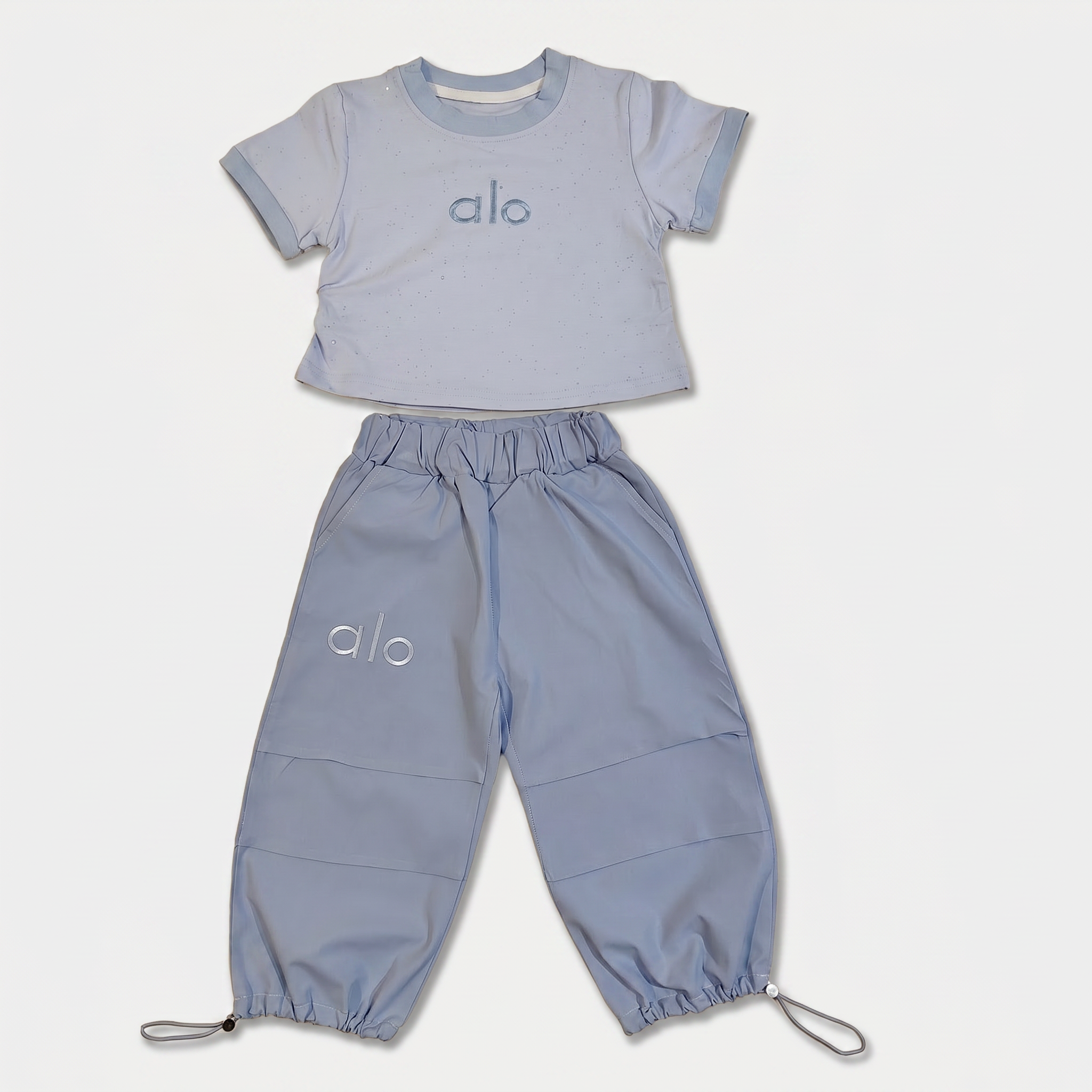Alo Breeze 2-Piece Girls Co-Ord Set – Sky Blue