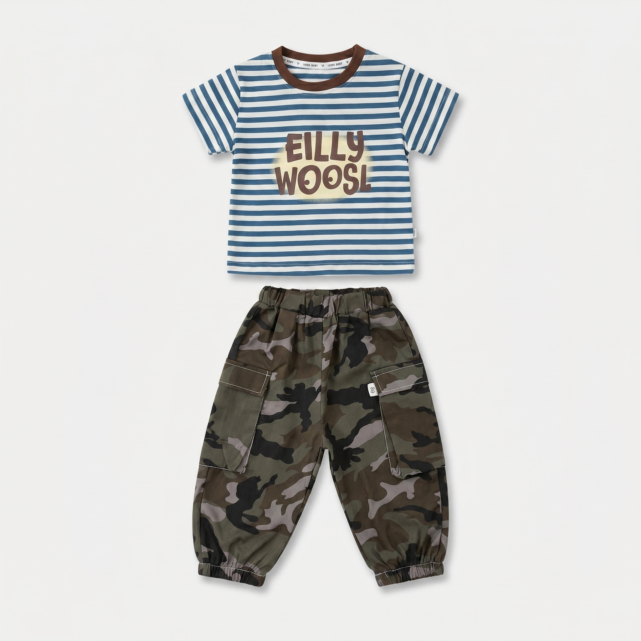 Explorer Camo Cargo Jogger Set – Teal
