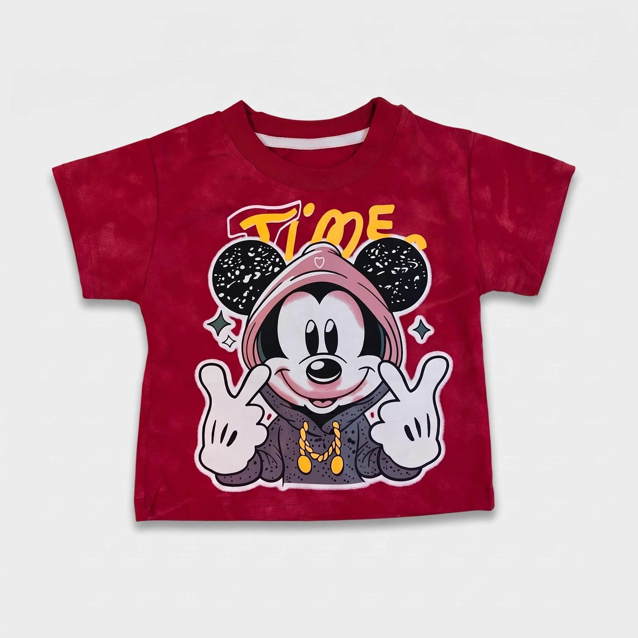Mini Time Tie-Dye Shorts Set – Ruby Red
