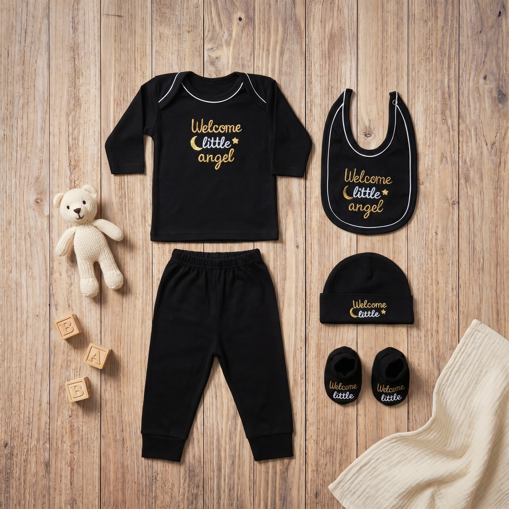 Welcome Little Angel 7-Piece Newborn Starter Gift Set