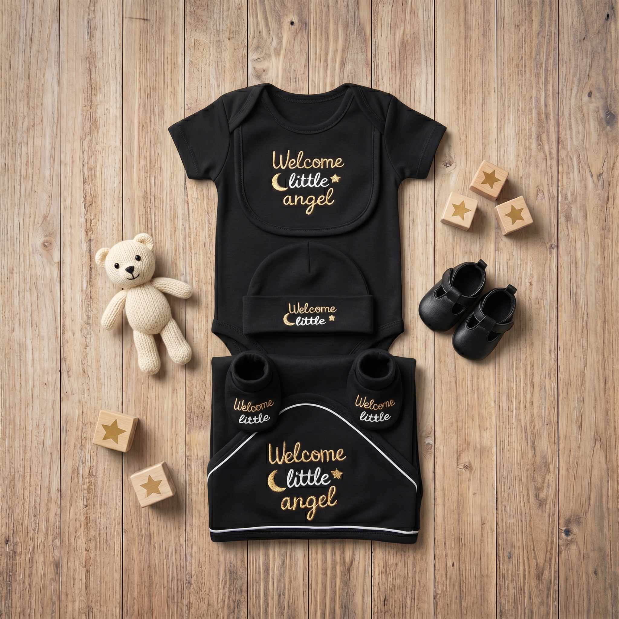 Welcome Little Angel 7-Piece Newborn Starter Gift Set