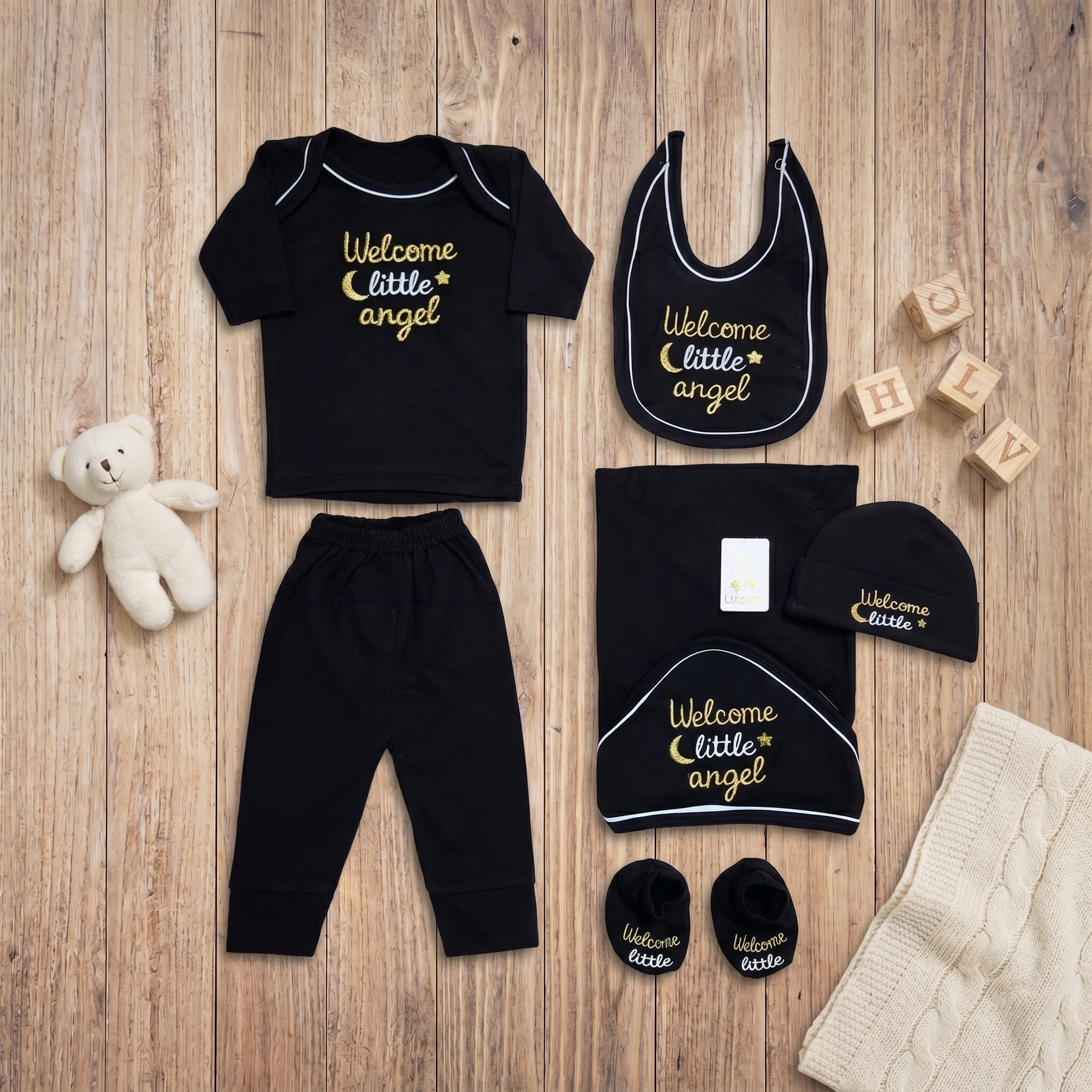 Welcome Little Angel 7-Piece Newborn Starter Set