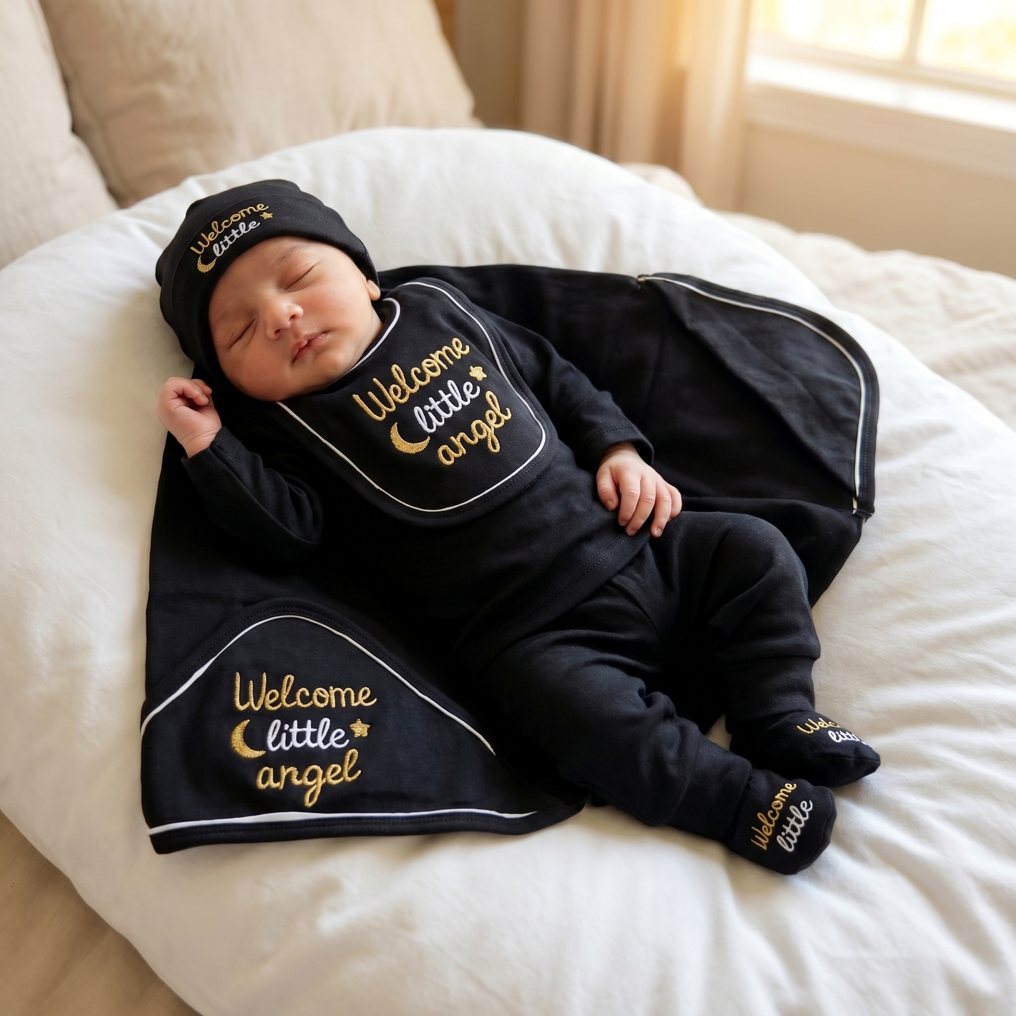Welcome Little Angel 7-Piece Newborn Starter Gift Set