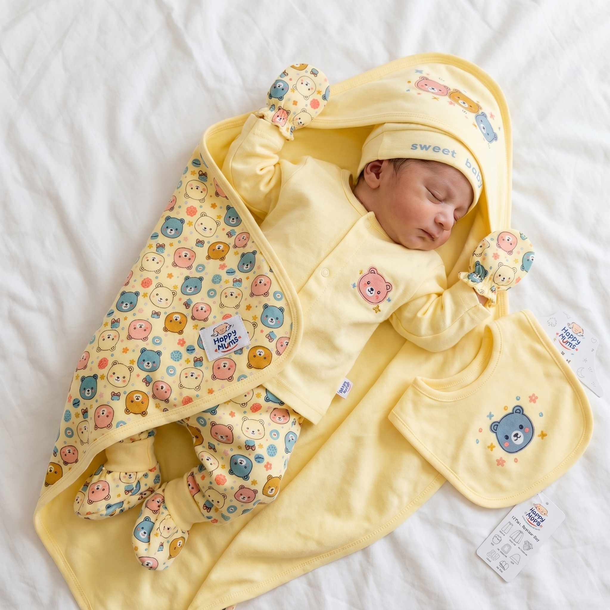 Sweet Baby Bear 10-Piece Newborn Gift Set