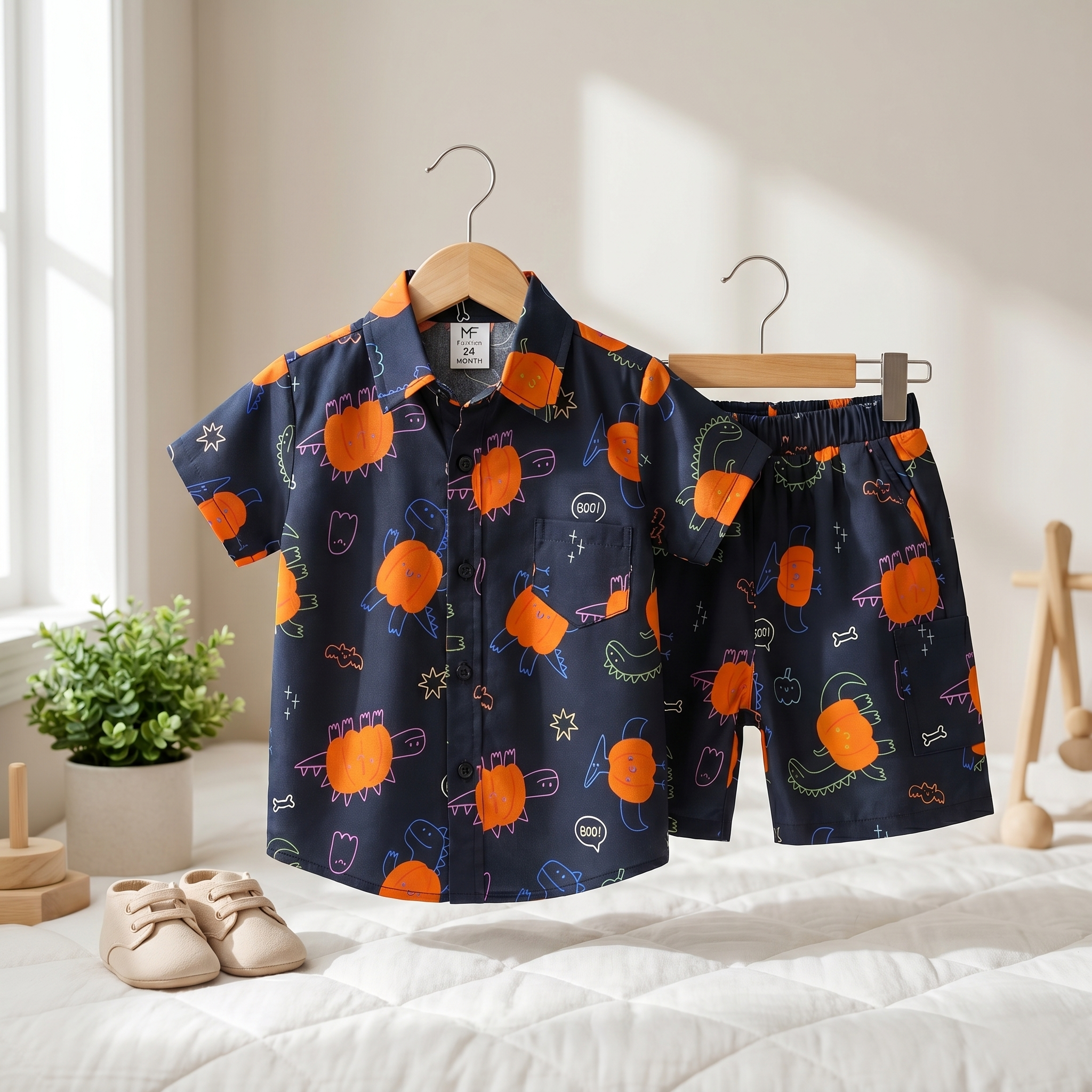 Dino Pop Summer Shirt & Shorts Set