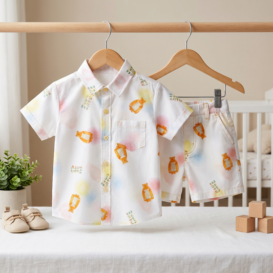 Dino Pop Summer Shirt & Shorts Set