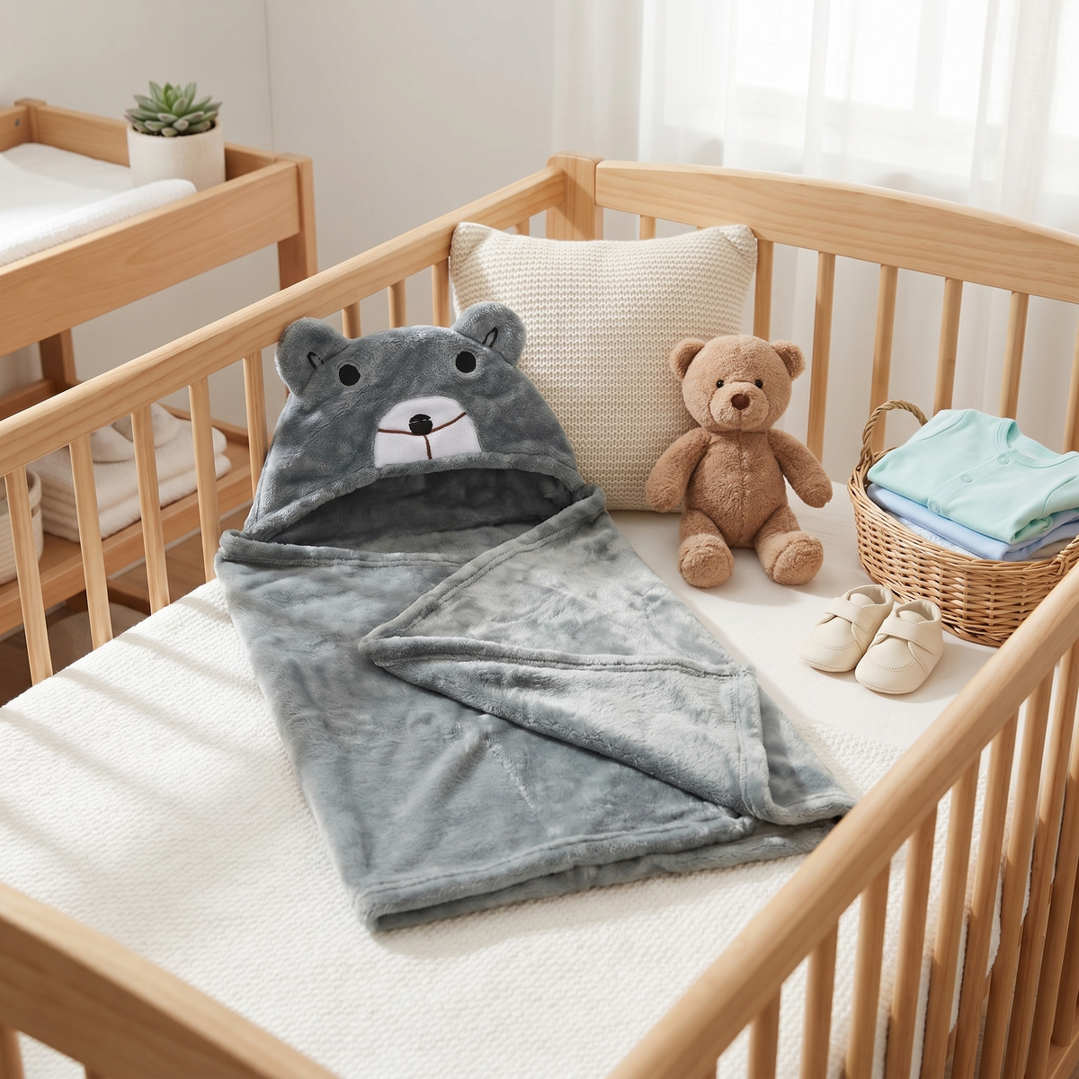 Plush Animal Hooded Baby Blanket – 5 Designs | Faba Kids