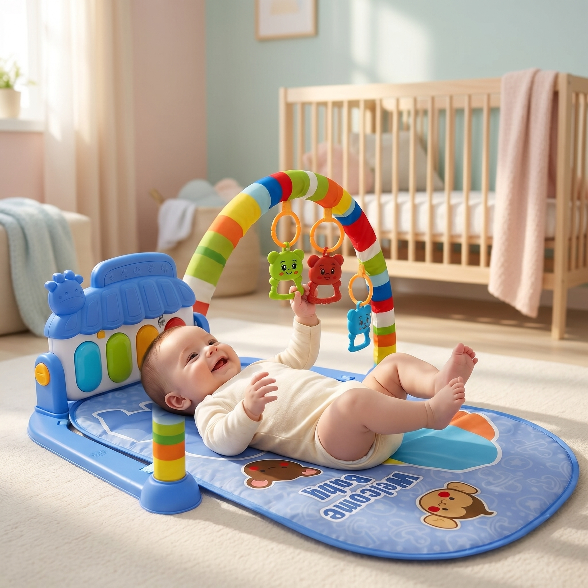 Baby Musical Activity Play Gym & Play Mat