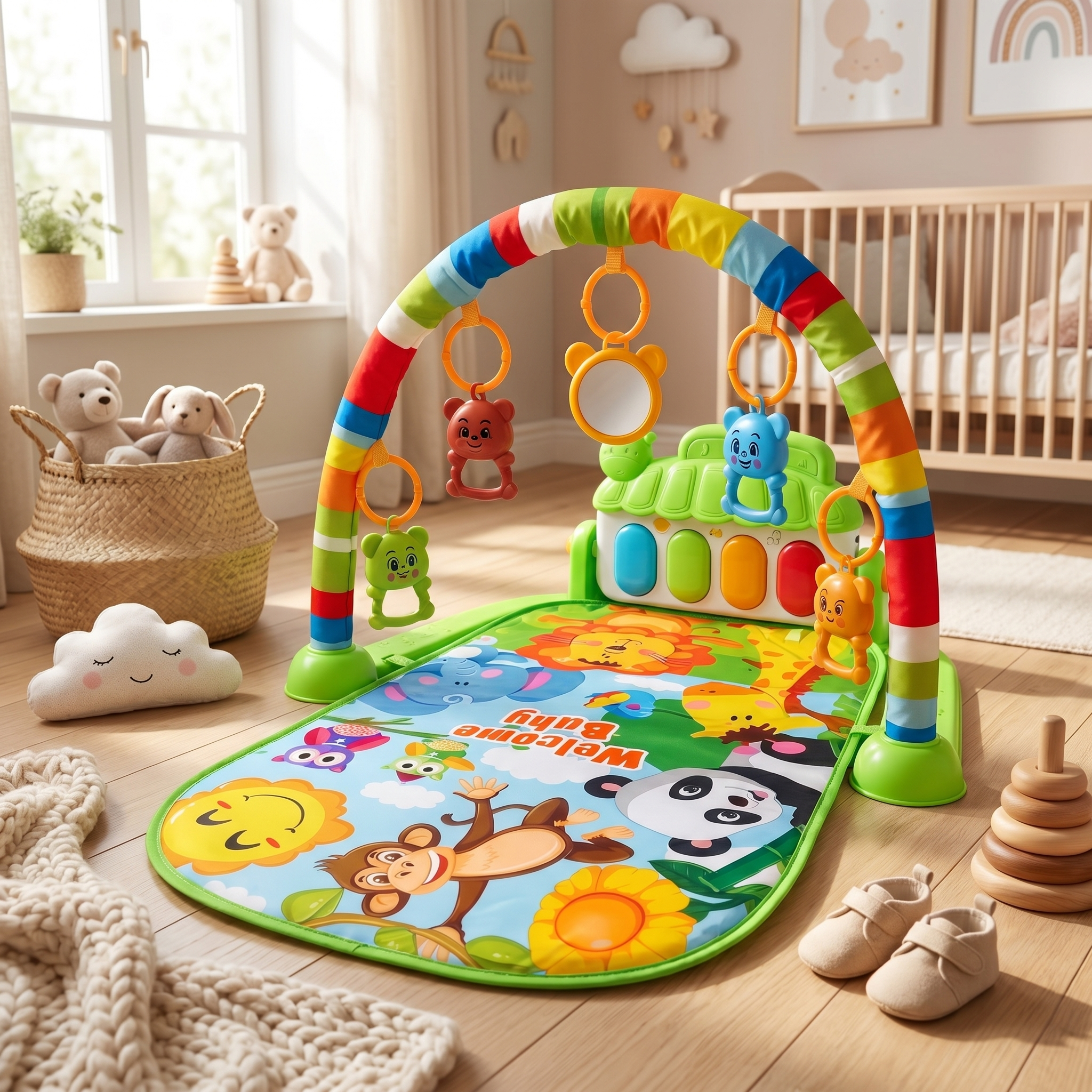 Baby Musical Activity Play Gym & Play Mat