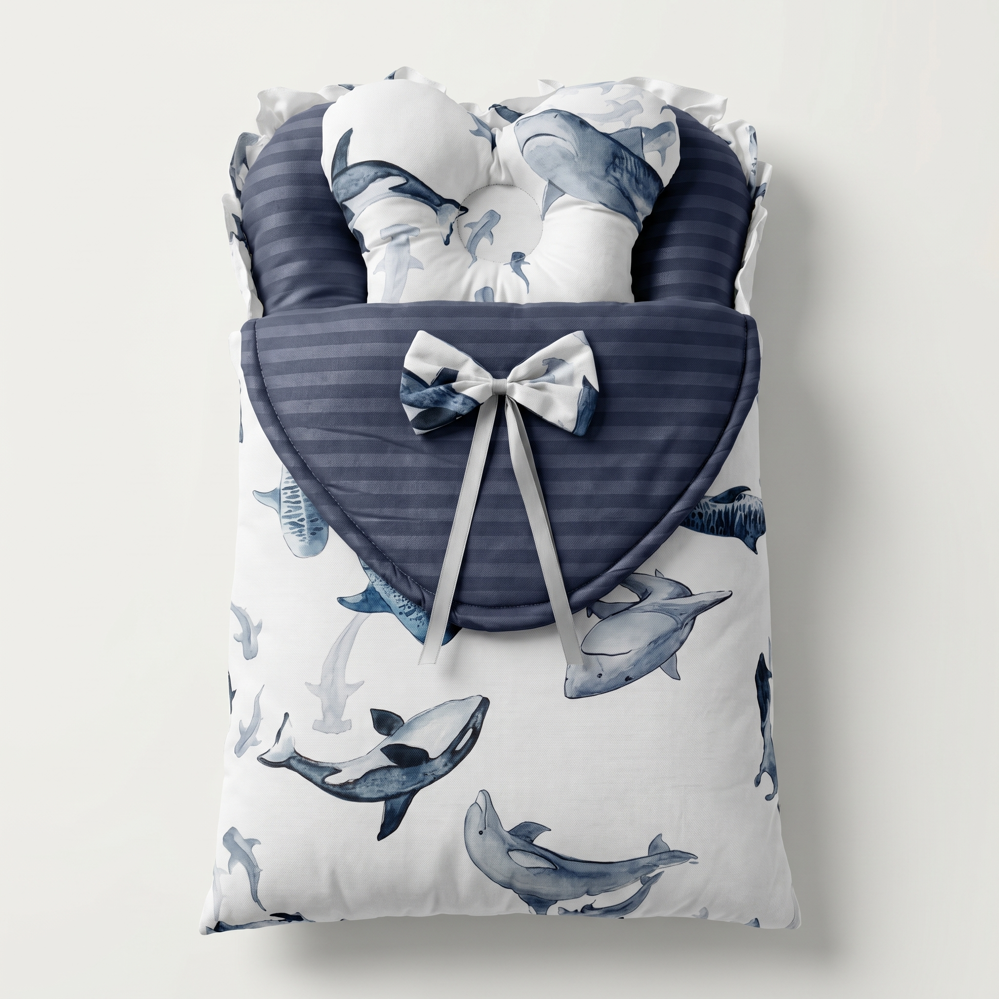 Ocean Dreams Baby Nest & Swaddle Sleeping Bag