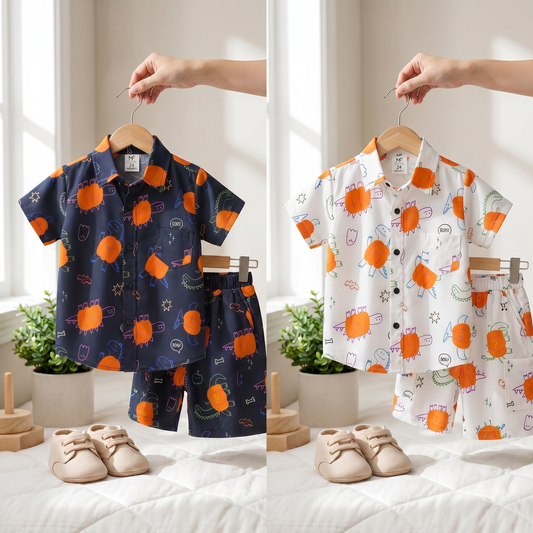Dino Pop Summer Shirt & Shorts Set