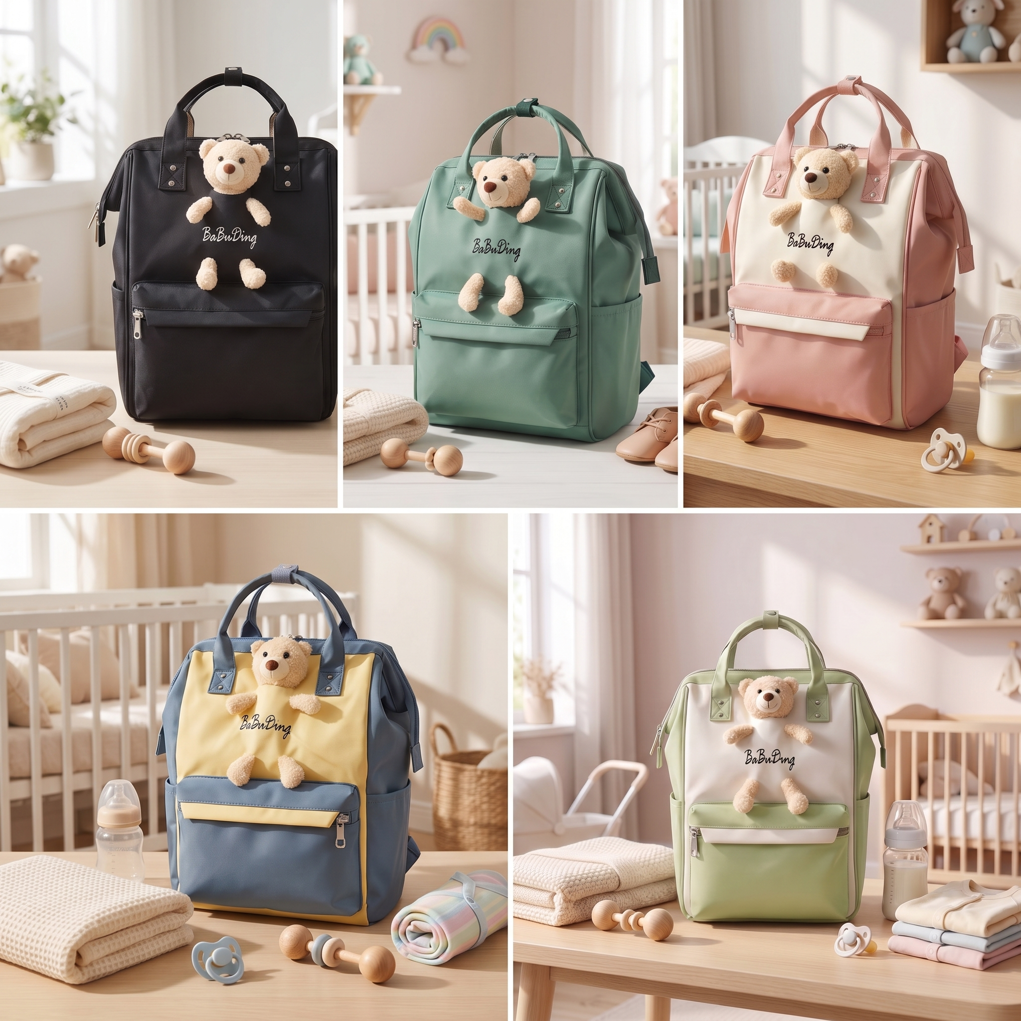 Teddy Bear Premium Diaper Backpack