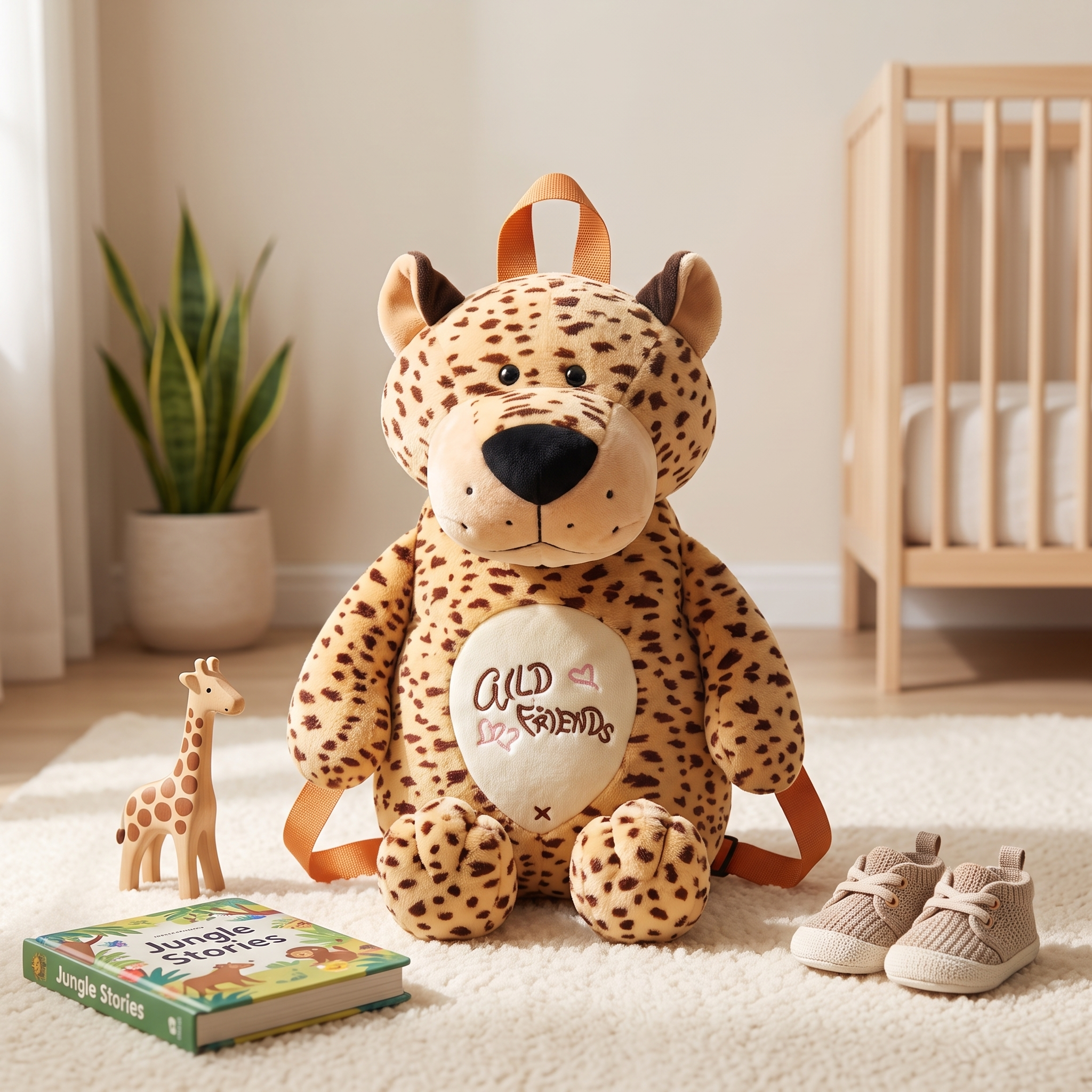 Safari Plush Animal Kids Backpack Collection – Soft Toddler School & Travel Bag (5 Designs)