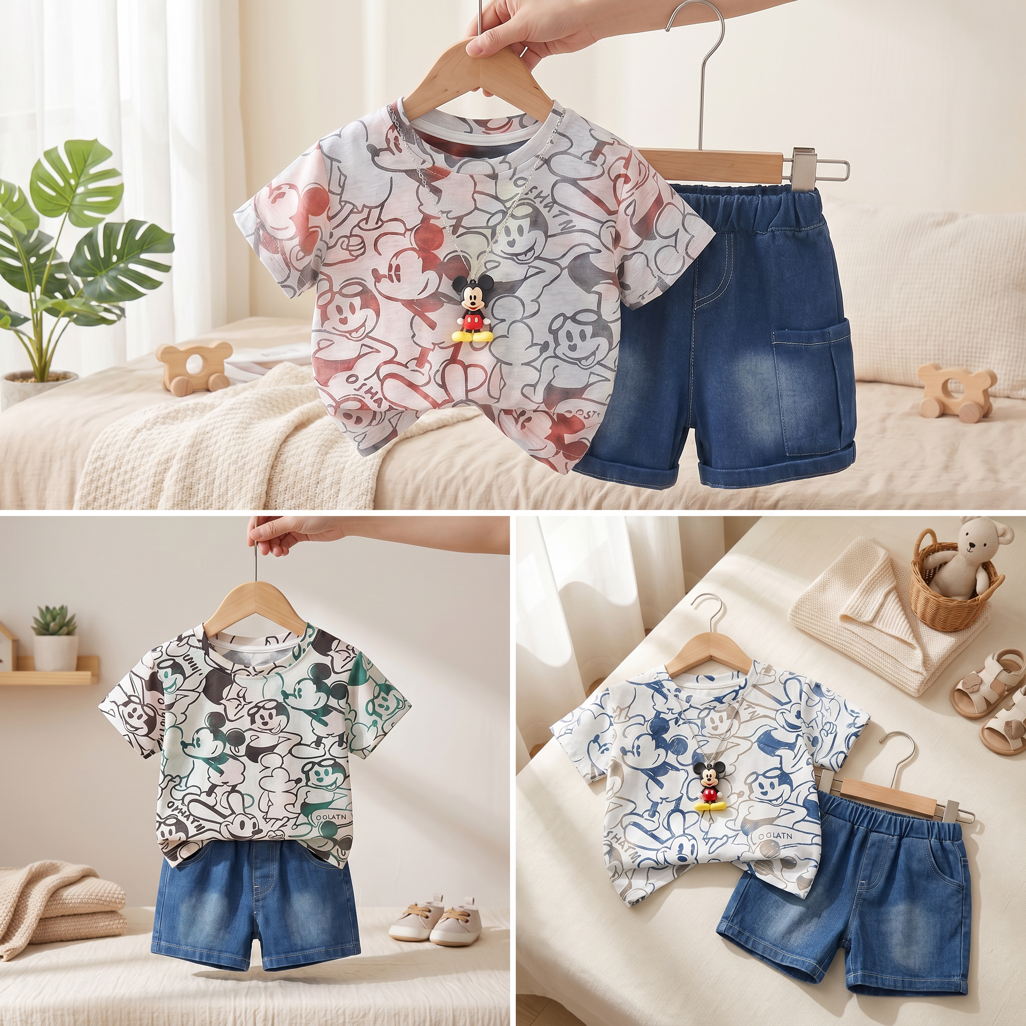 Mickey Denim Summer Set