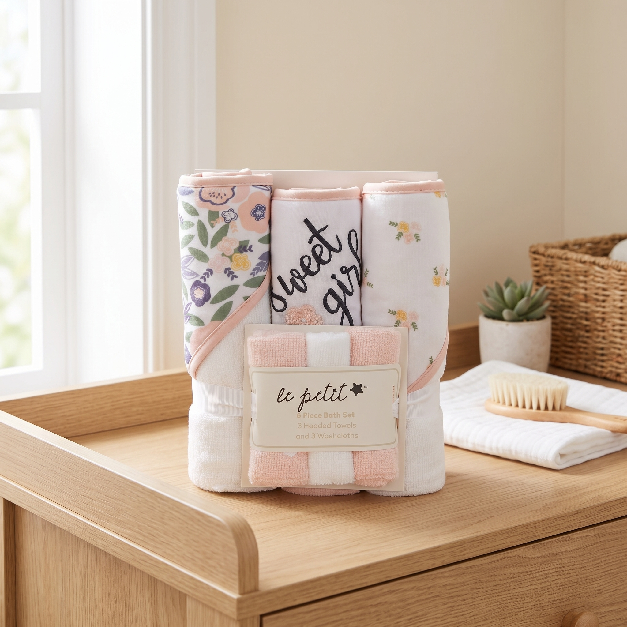 Baby Hooded Towel Set (6 Pcs