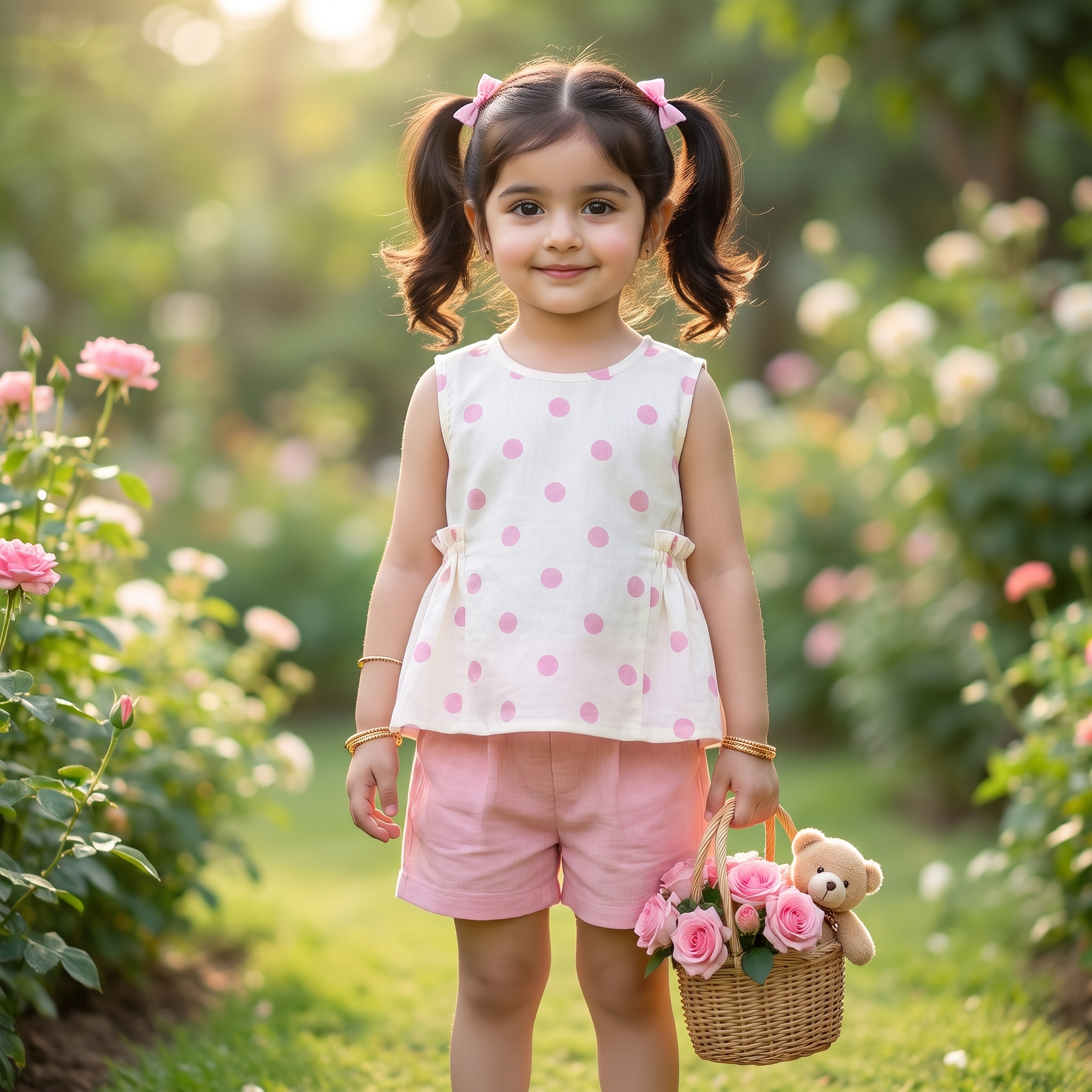 Polka Dot Girls Co-Ord Set