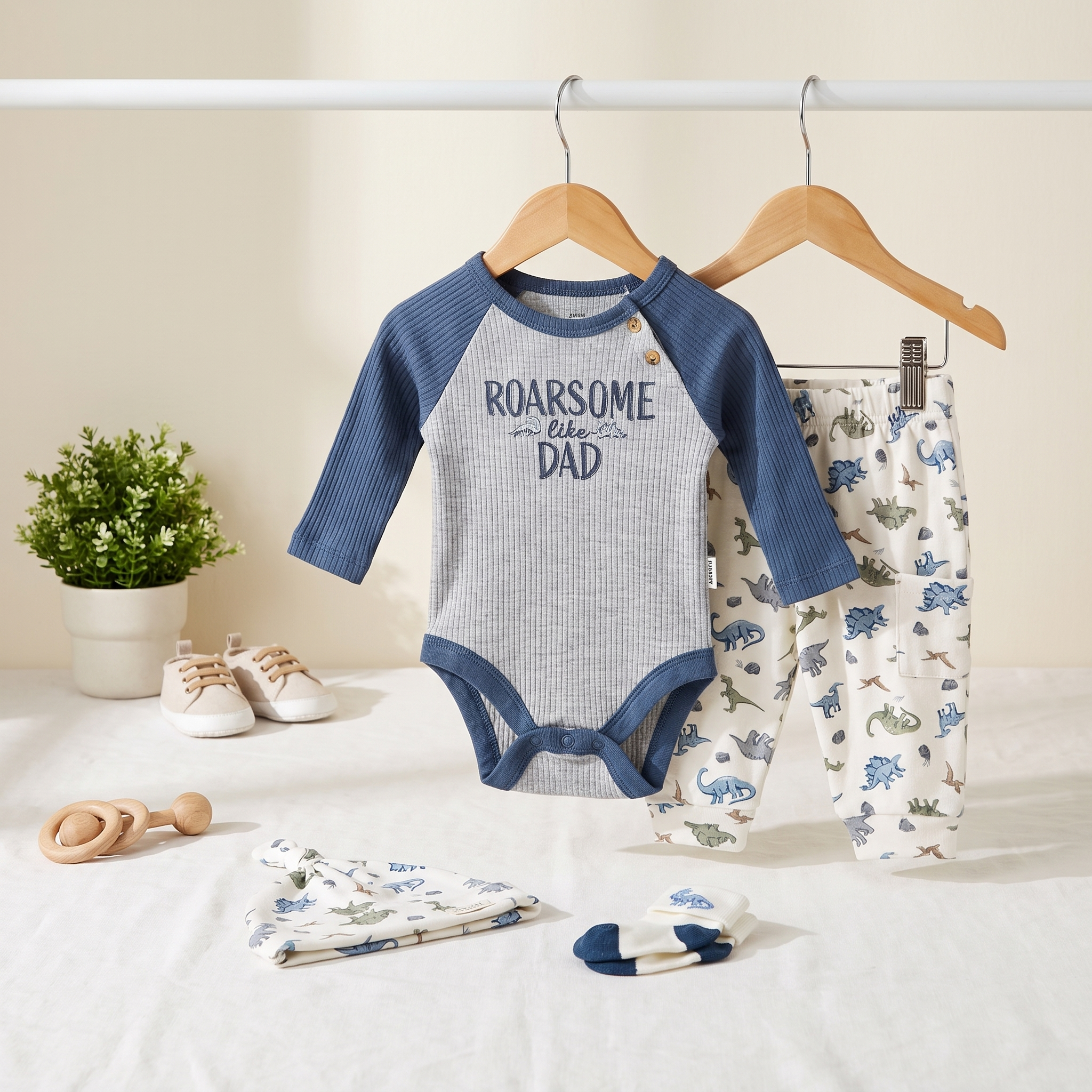 Roarsome Dinosaur Bodysuit & Trouser Set