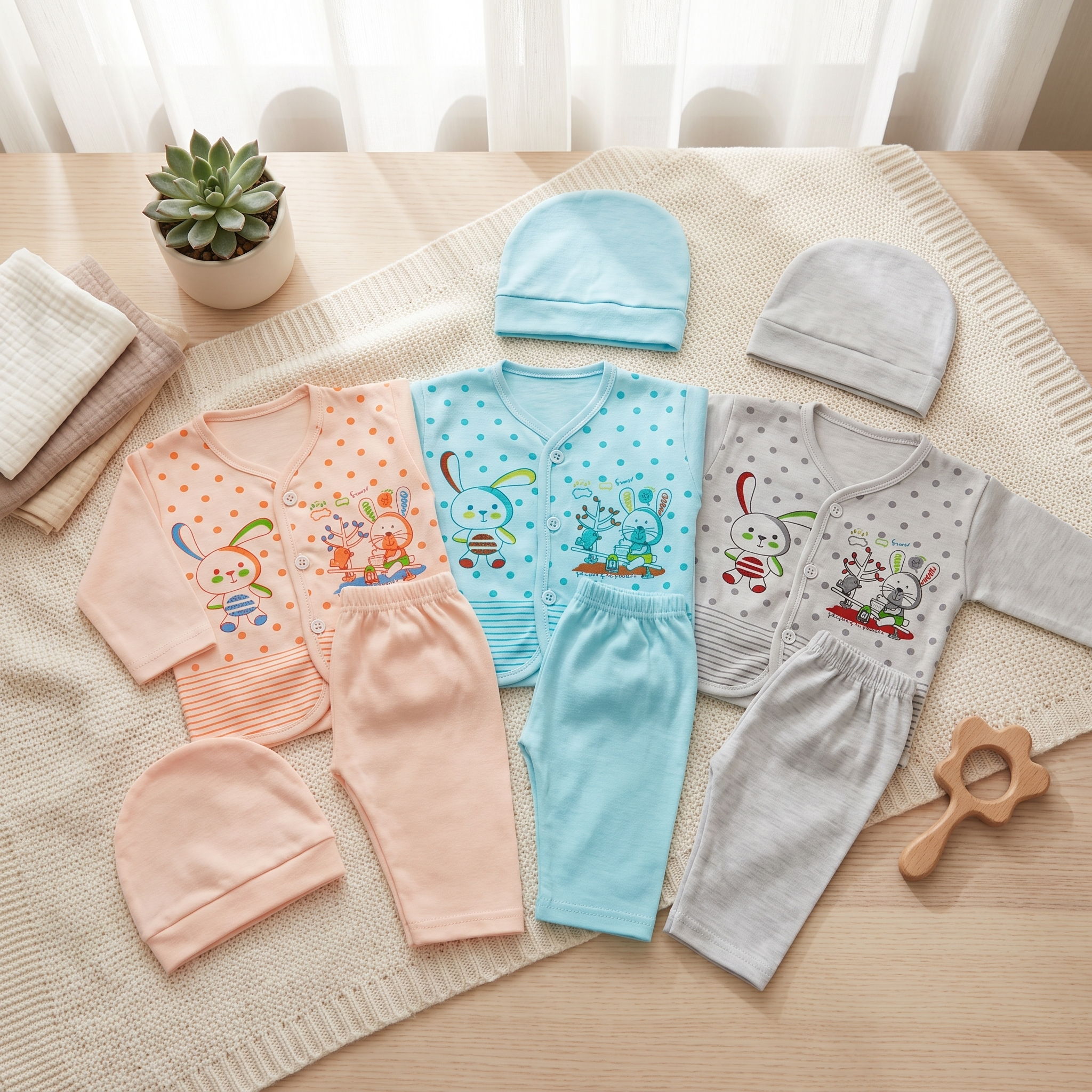Bunny Friends 3-Pack Newborn Set