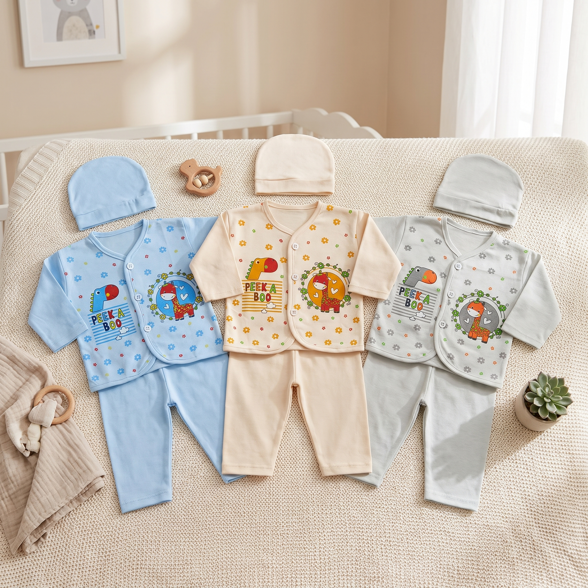 Peek-A-Boo 3-Pack Newborn Set