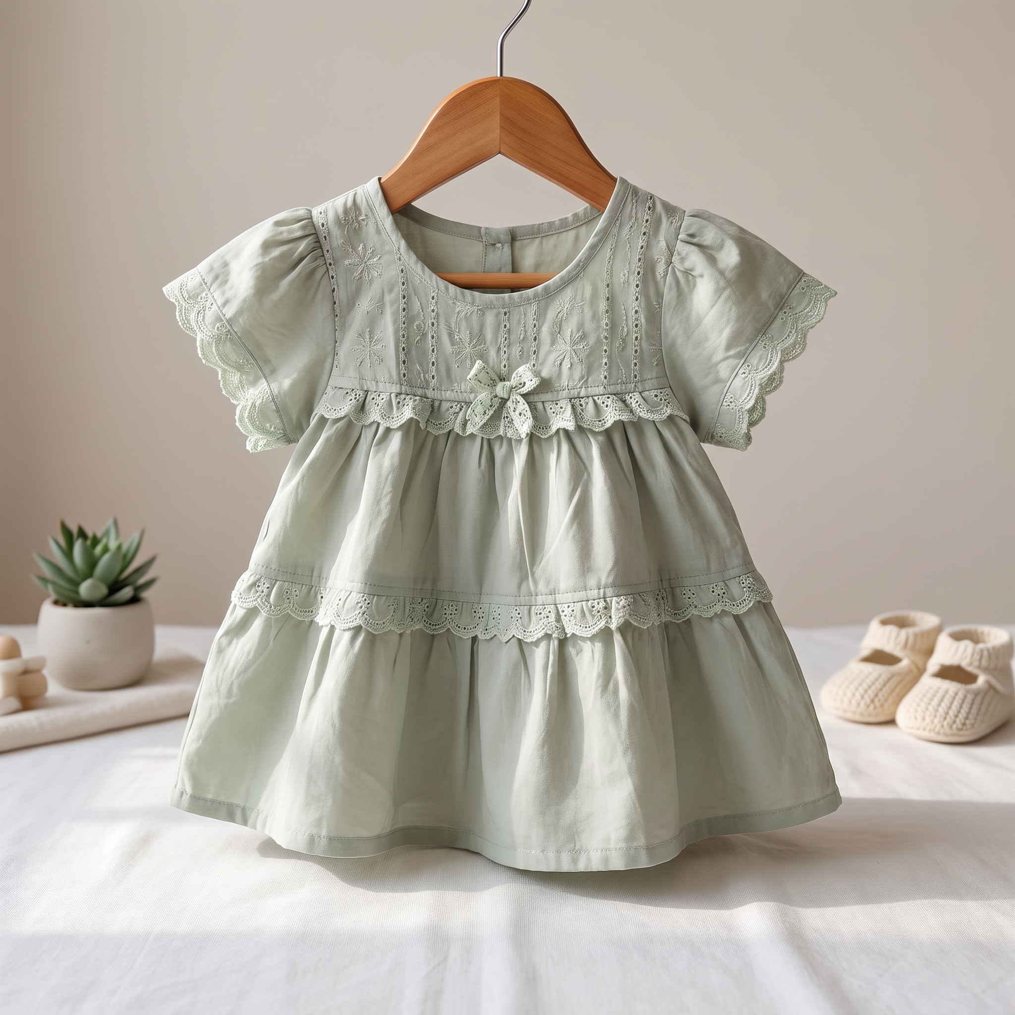 Lace Tier Baby Dress