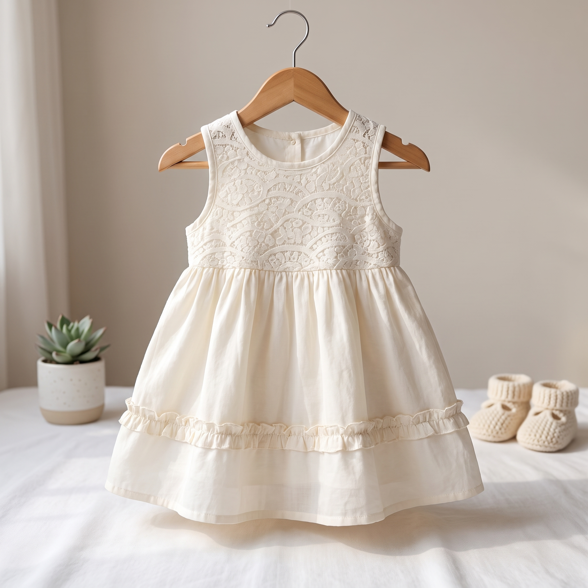Lace Bow Baby Dress