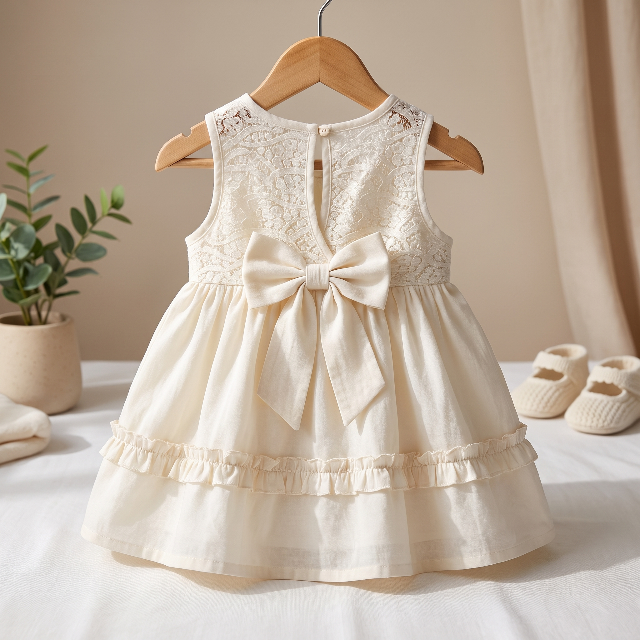 Lace Bow Baby Dress