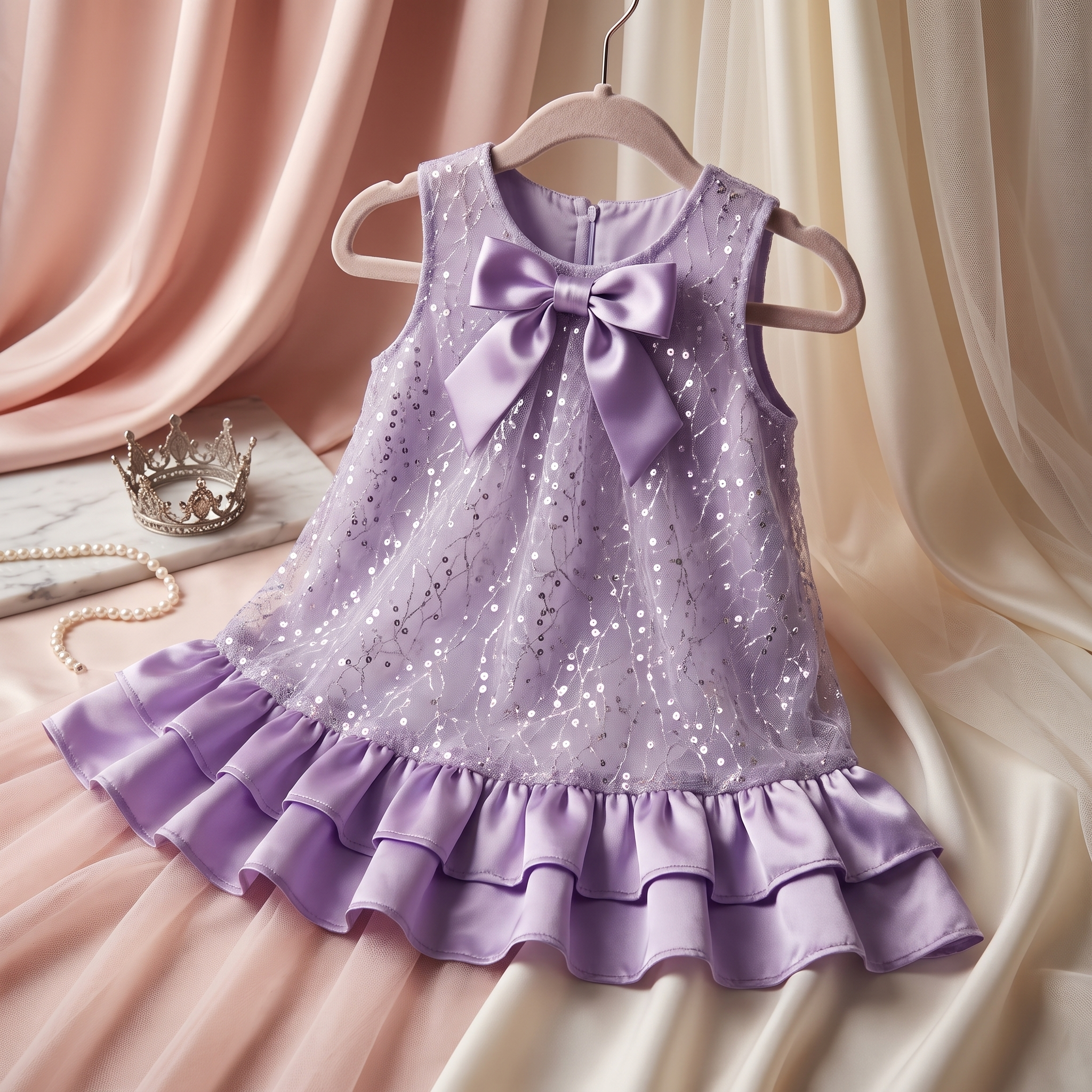 Glitter Bow Party Dress