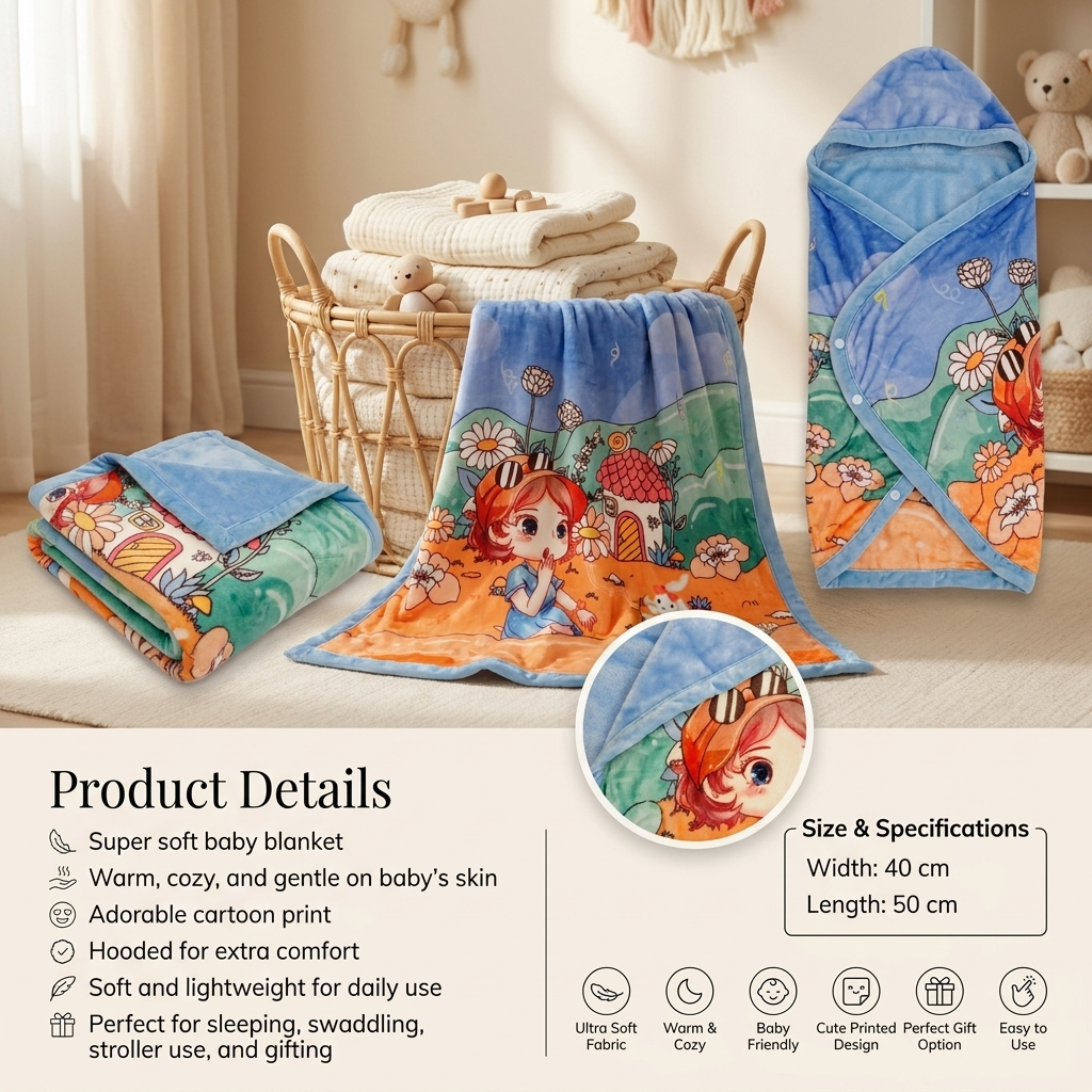Premium Baby Blanket Gift Set