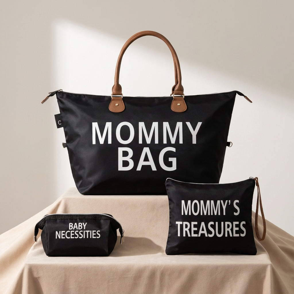 3-Piece Mommy Travel Diaper Bag Set